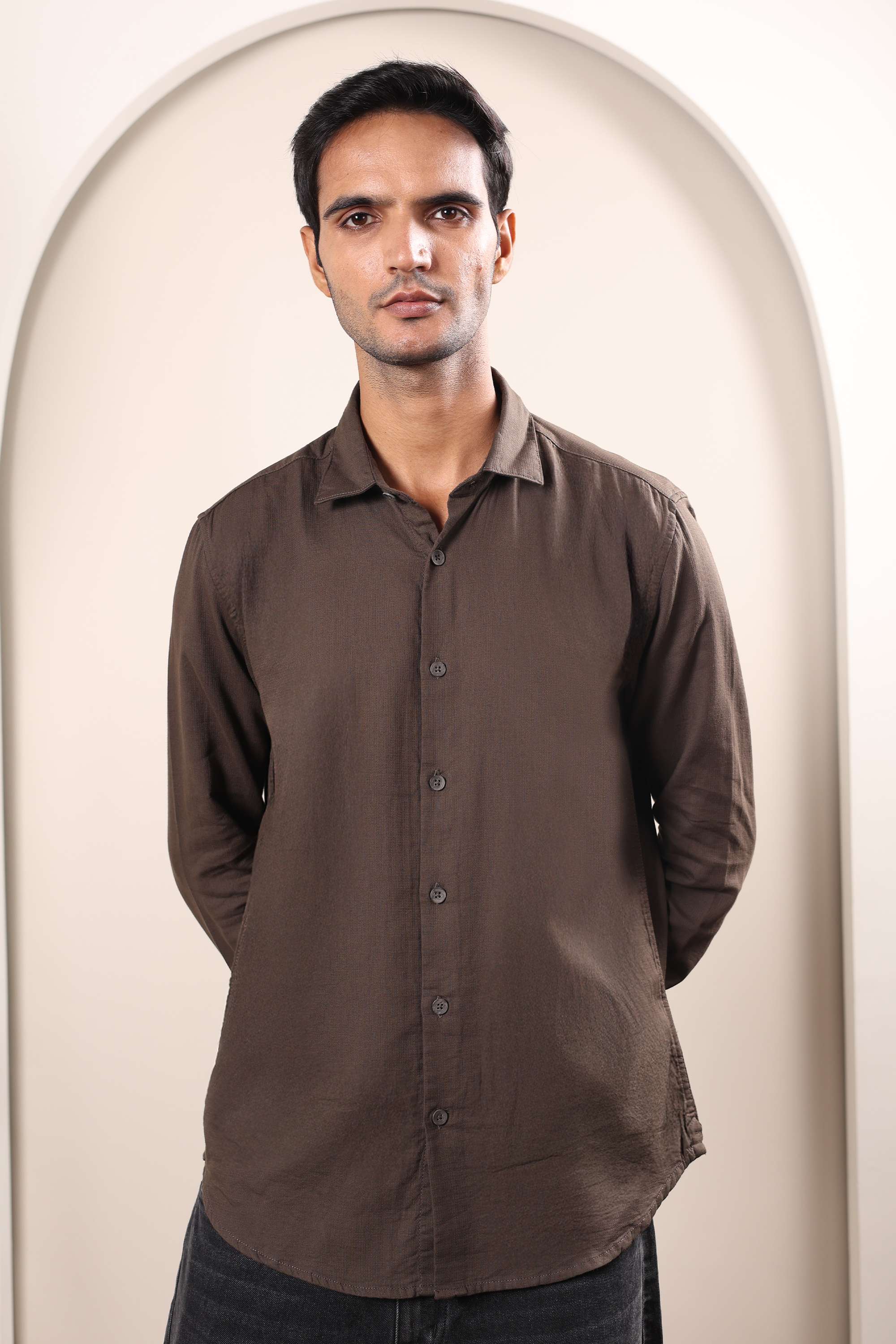 Solid-Cotton-Regular-Fit-Men-s-Shirt