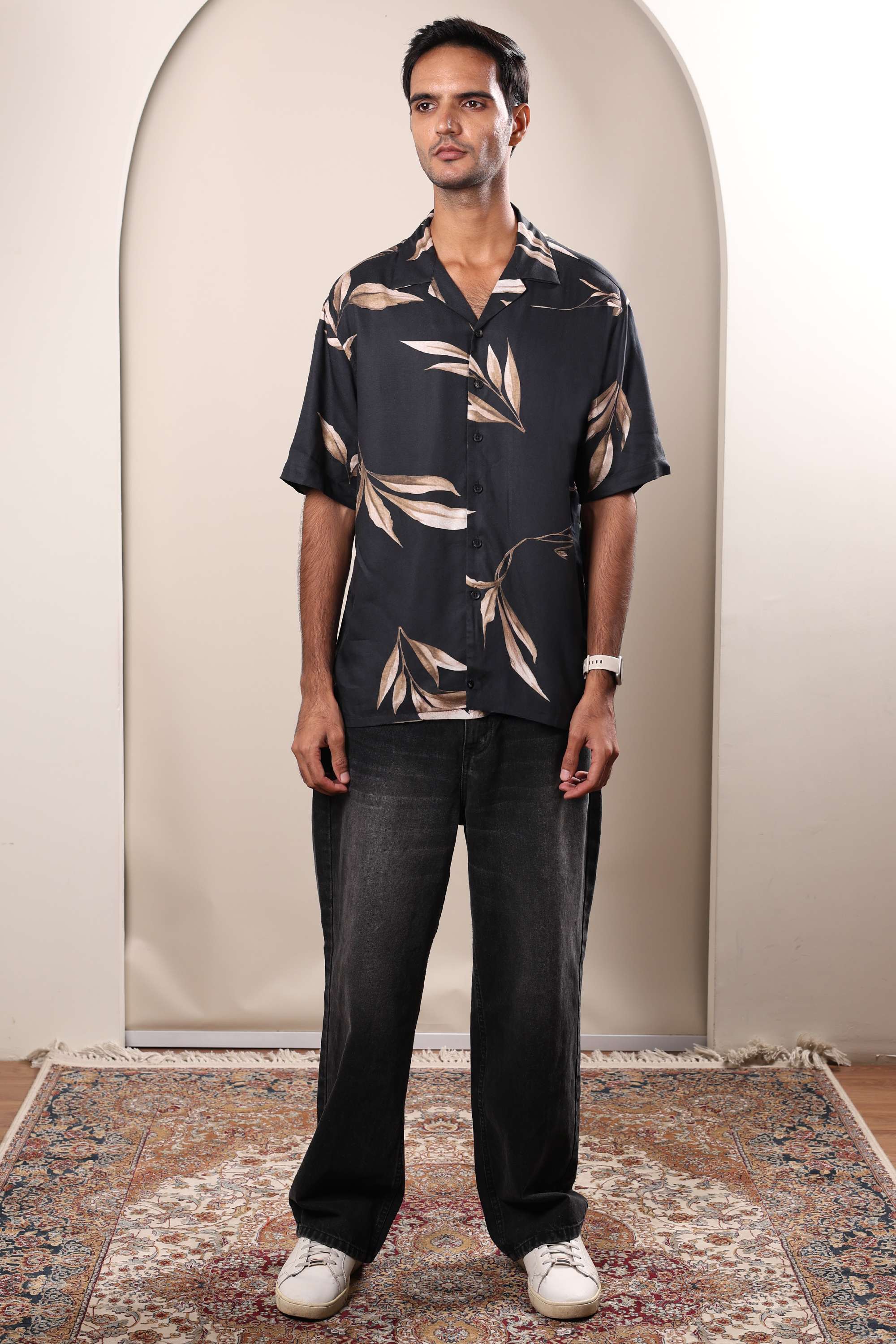 Printed-Viscose-Regular-Fit-Men-s-Shirt