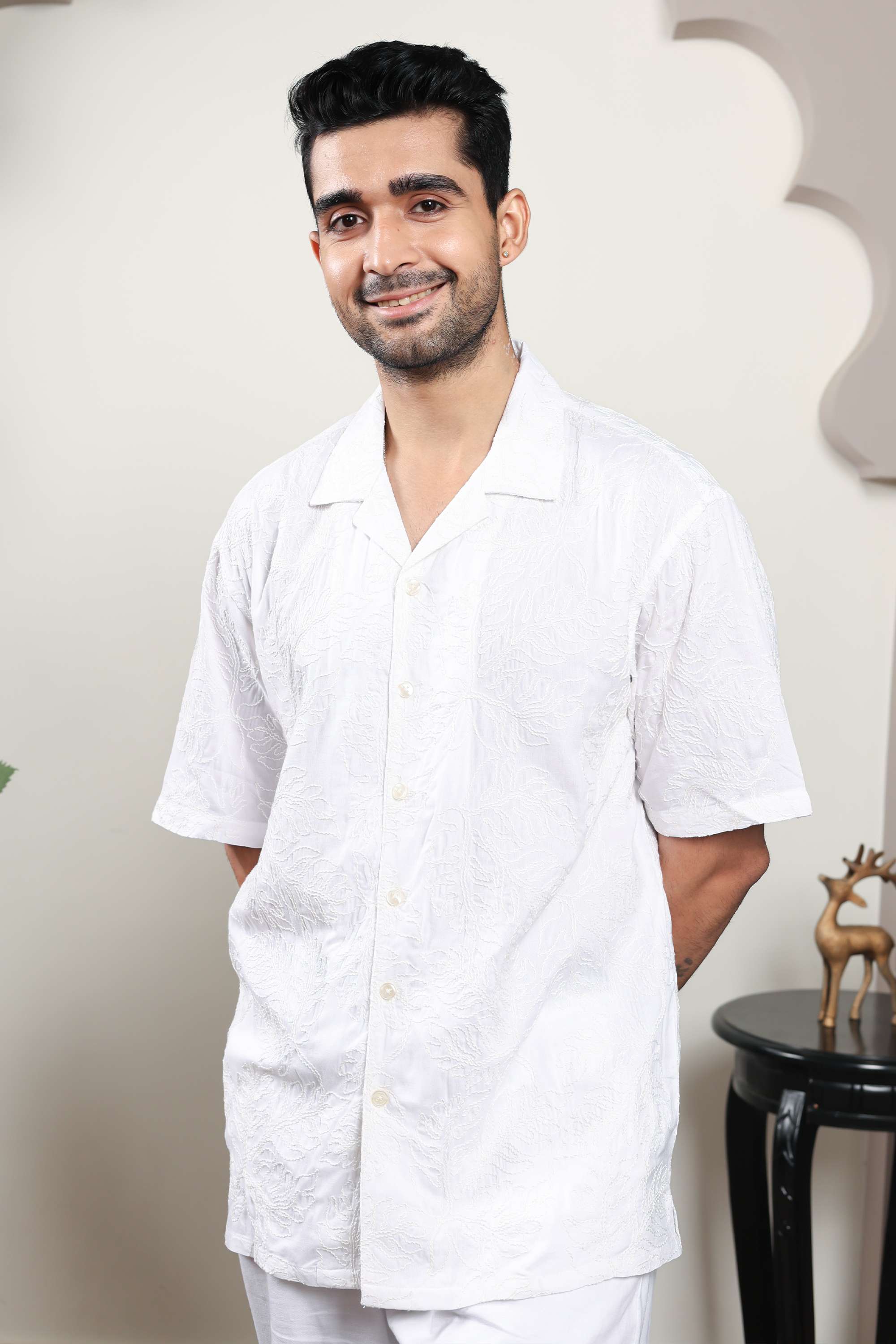 Solid-Cotton-Regular-Fit-Men-s-Shirt
