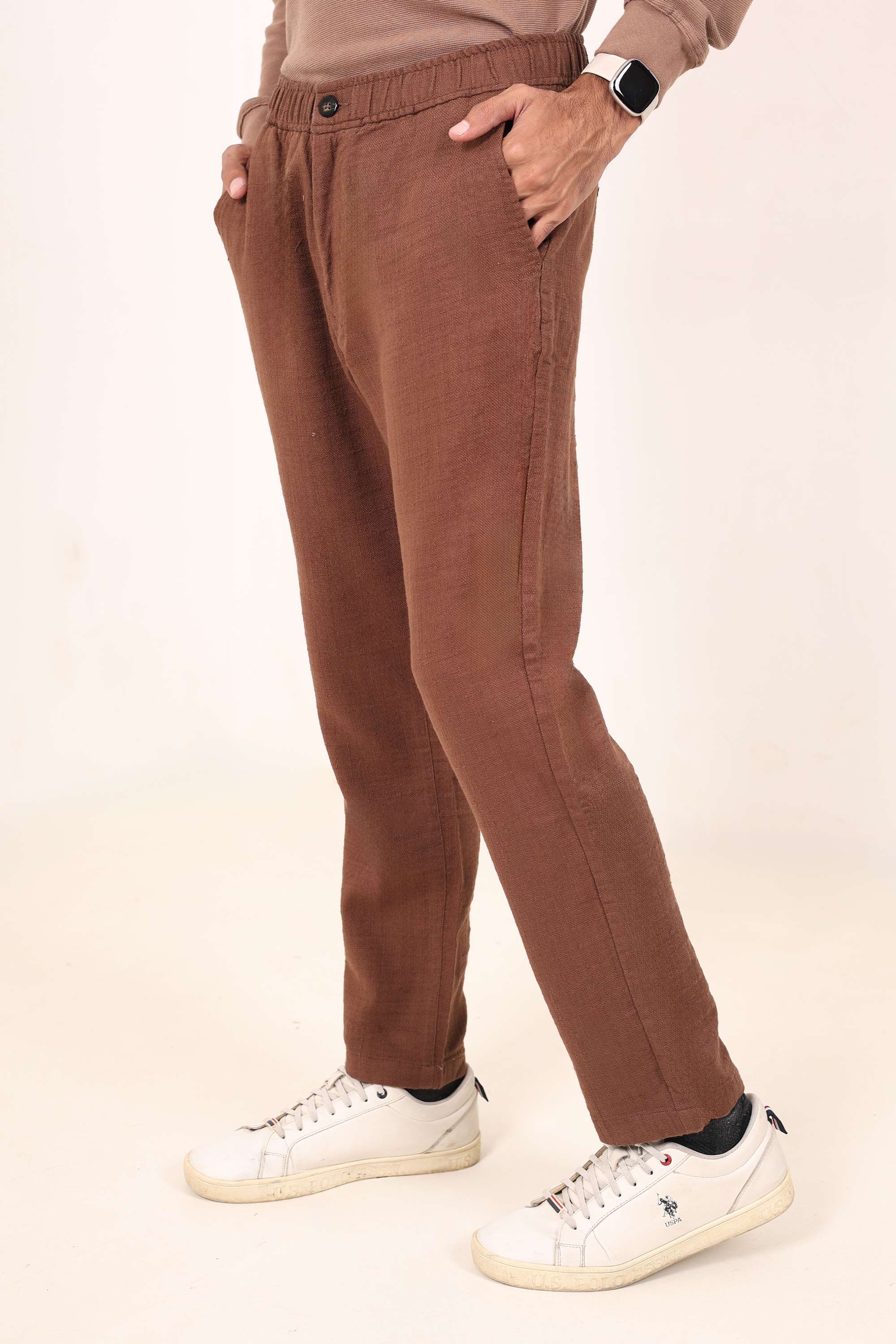 Solid-Cotton-Regular-Fit-Men-s-Trousers