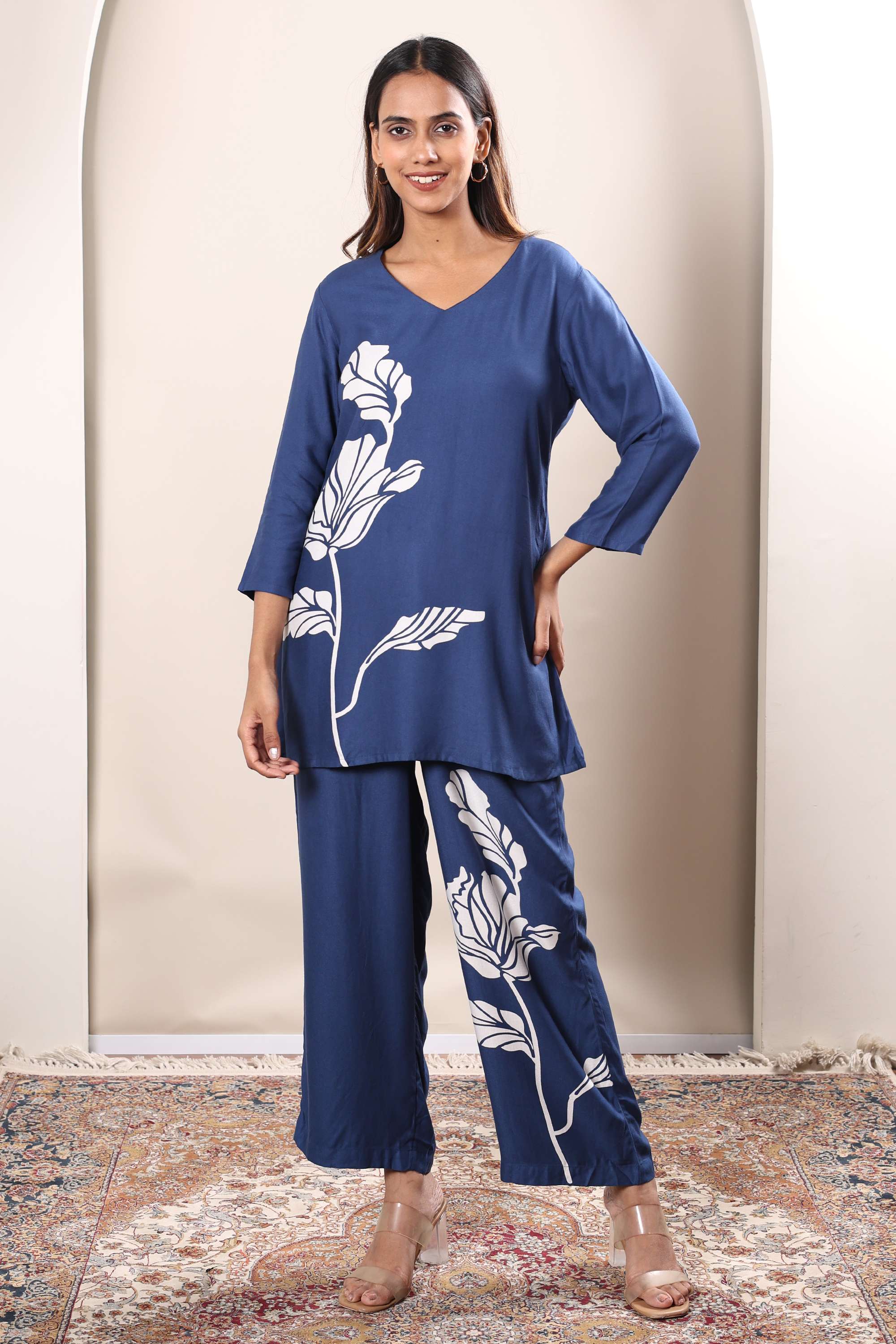 Printed-Full-Length-Viscose-Woven-Women-s-Co-Ord-Set