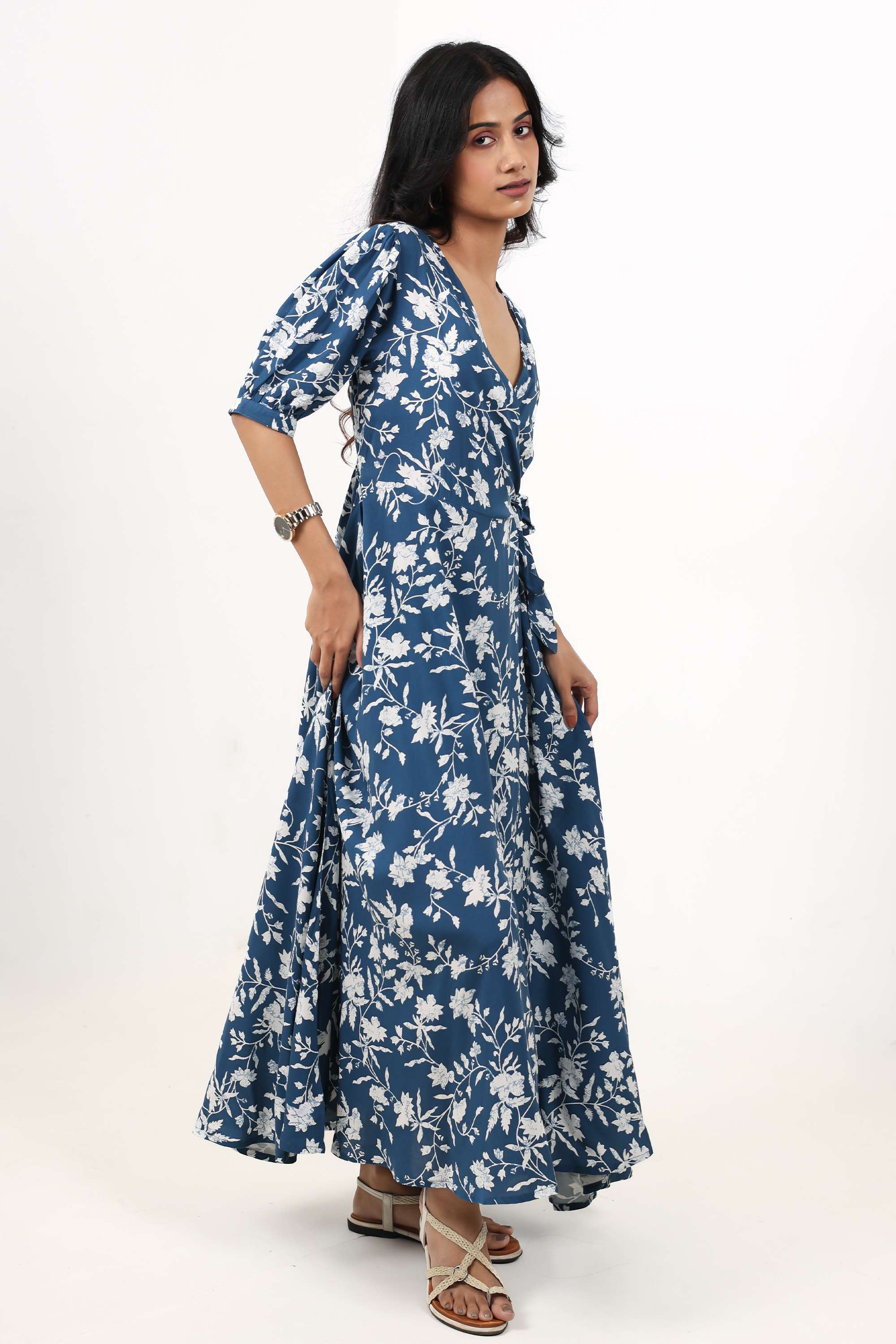 Blended-Fabric-Regular-Fit-Women-Dress