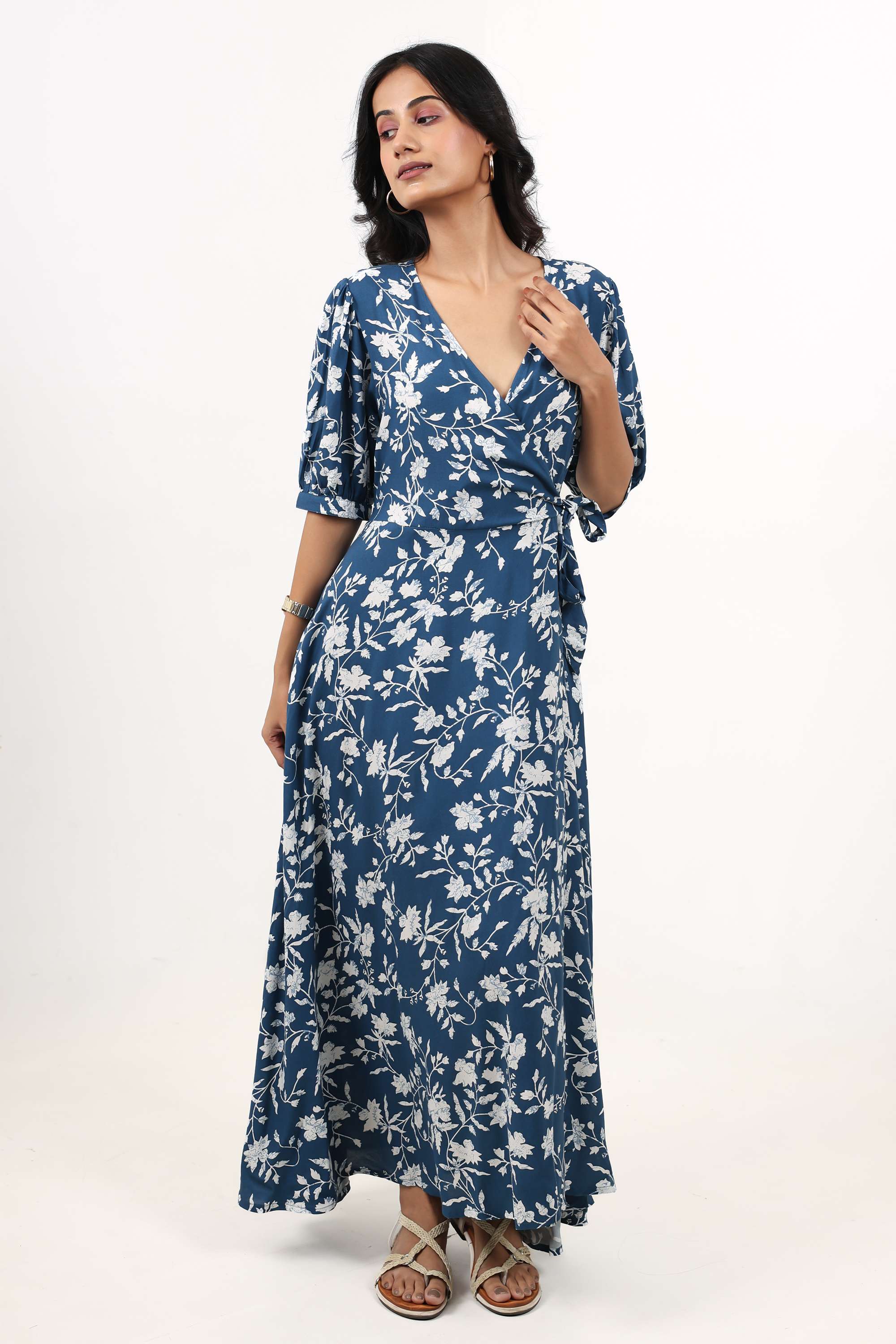 Blended-Fabric-Regular-Fit-Women-Dress