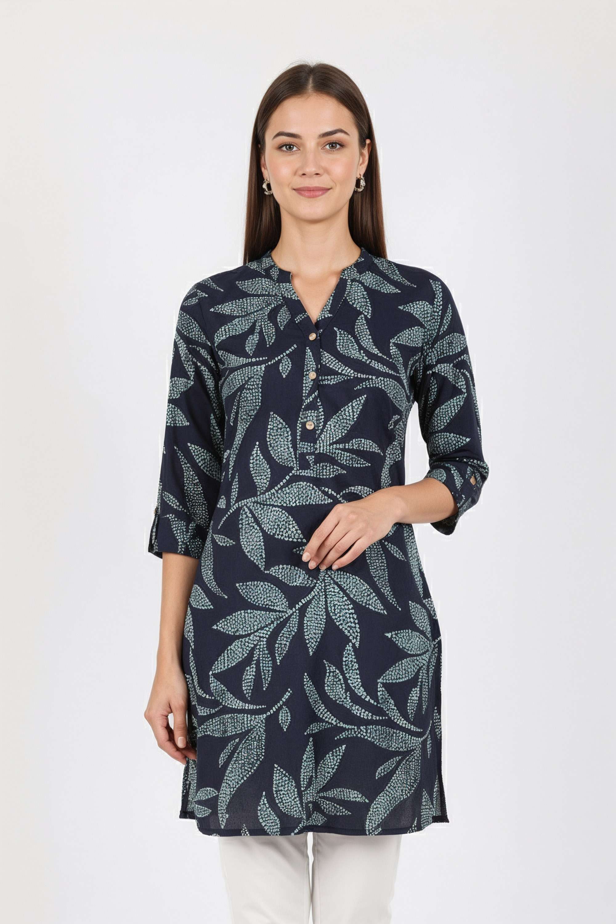 Printed-Rayon-Henley-Women-s-Tunic