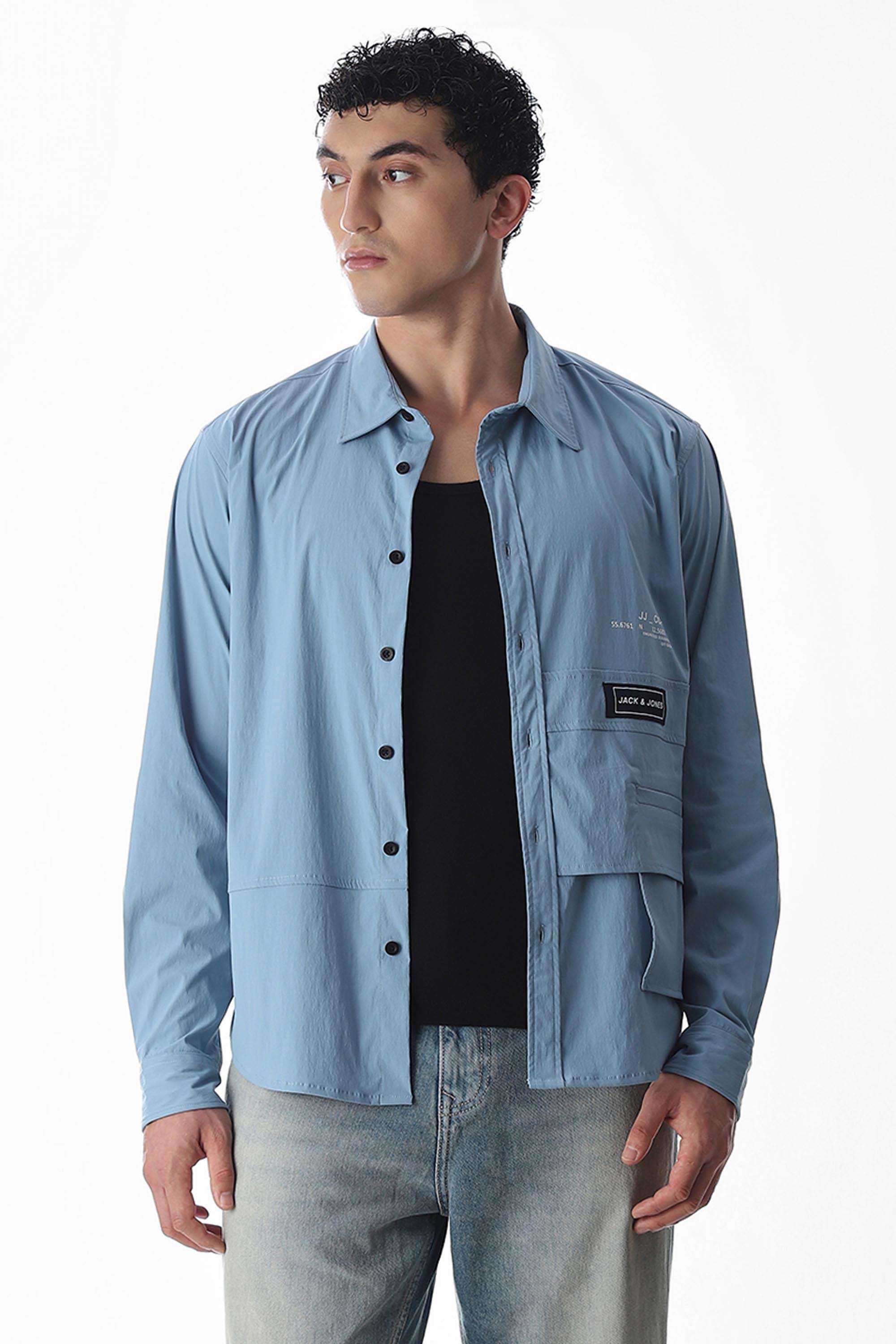 Printed-Nylon-Regular-Fit-Men-s-Casual-Shirt