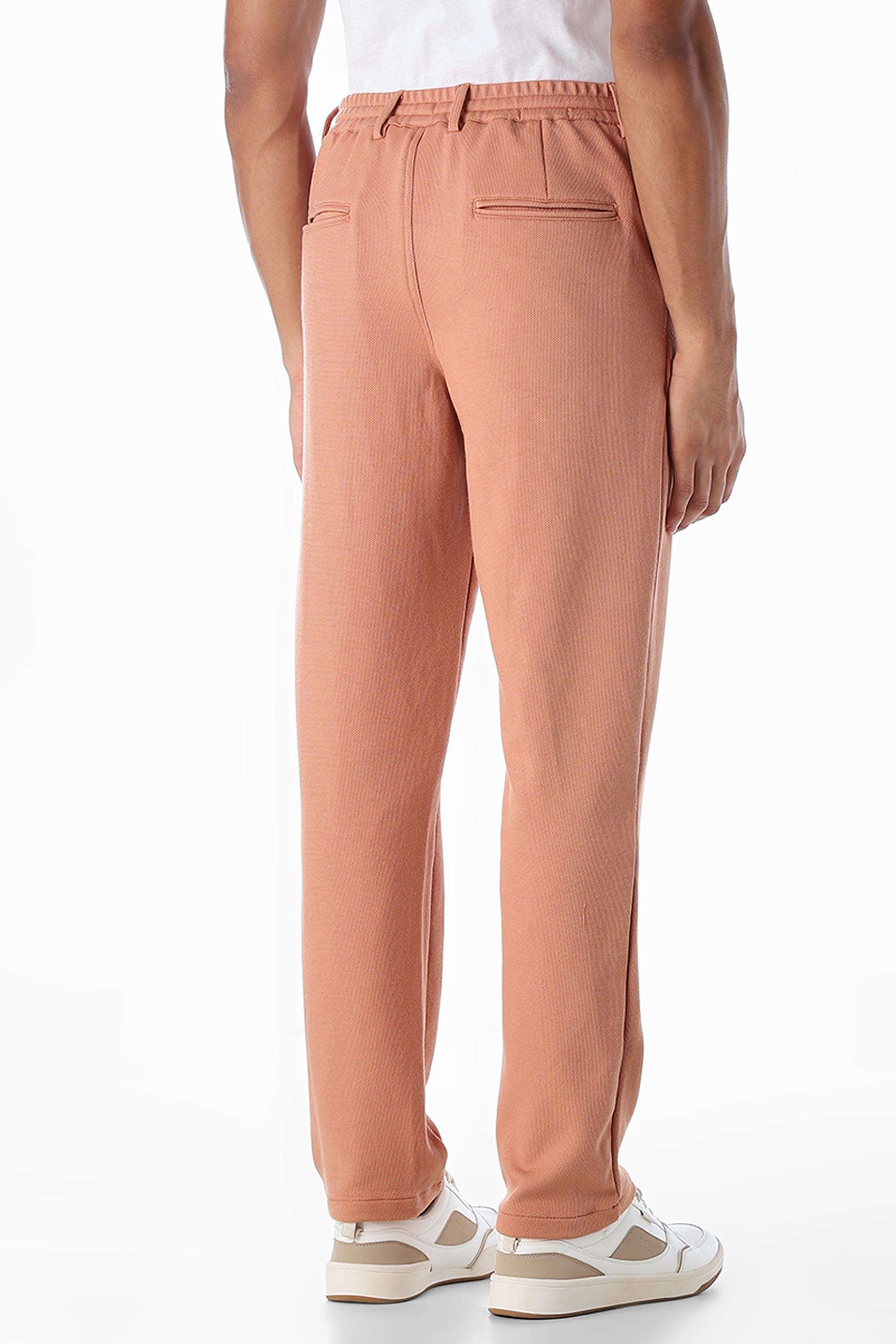 Solid-Polyester-Slim-Fit-Men-s-Casual-Trousers