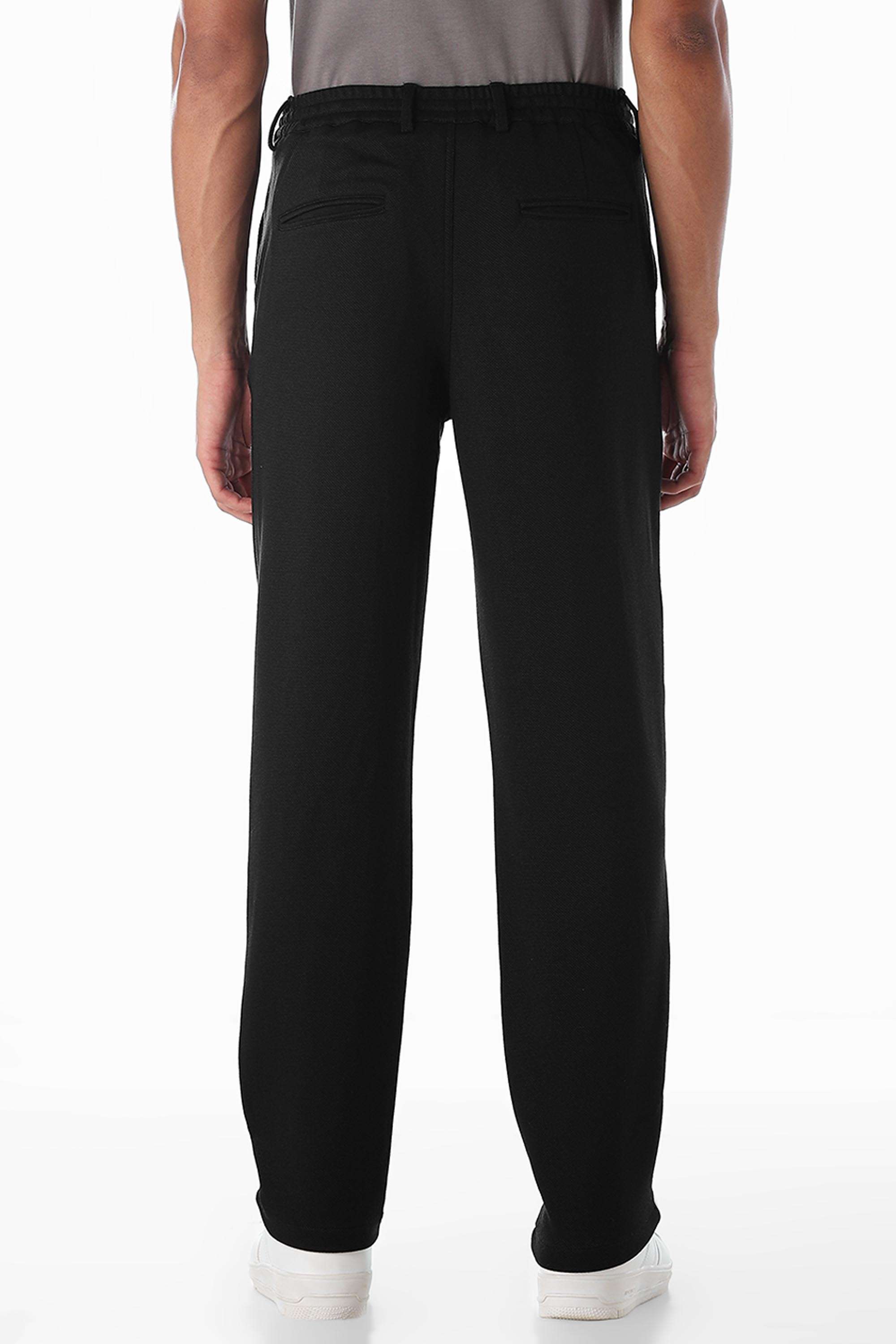 Solid-Polyester-Slim-Fit-Men-s-Casual-Trousers