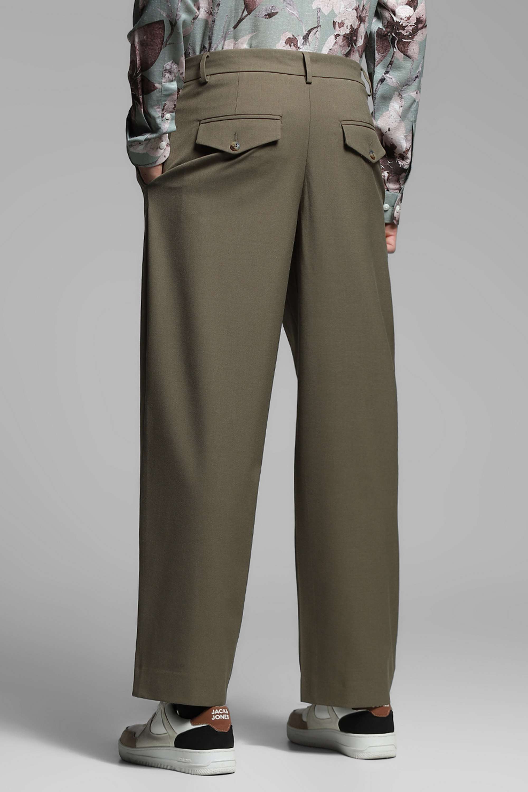 Solid-Polyester-Relaxed-Fit-Men-Trousers