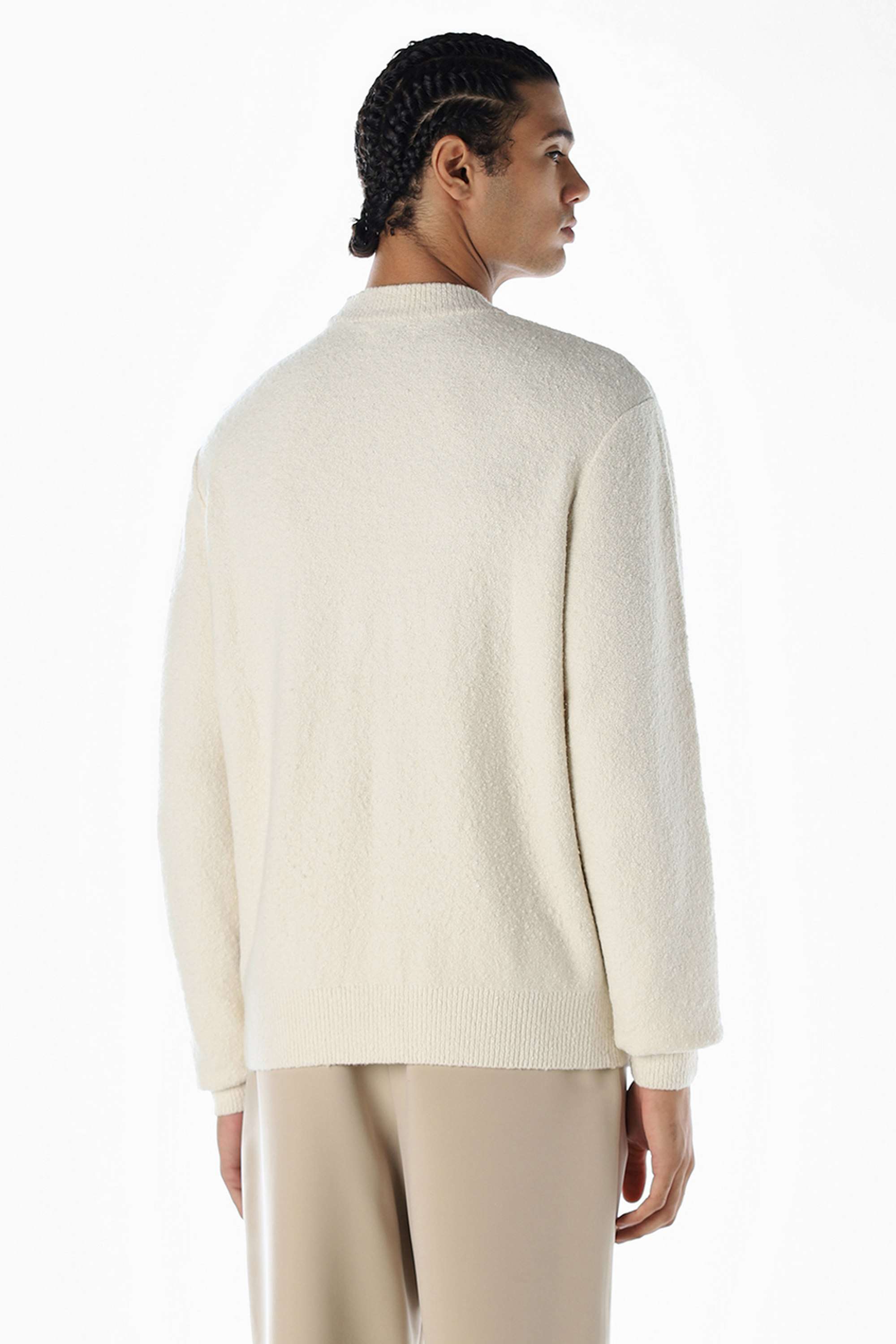 Solid-Cotton-Regular-Fit-Men-s-Sweater