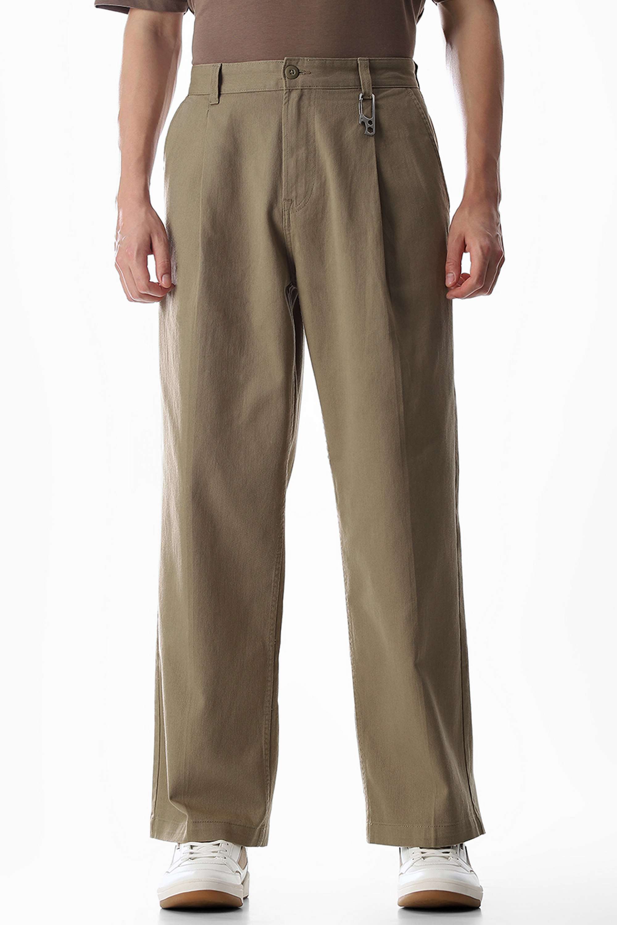 Solid-Cotton-Regular-Fit-Men-s-Trousers