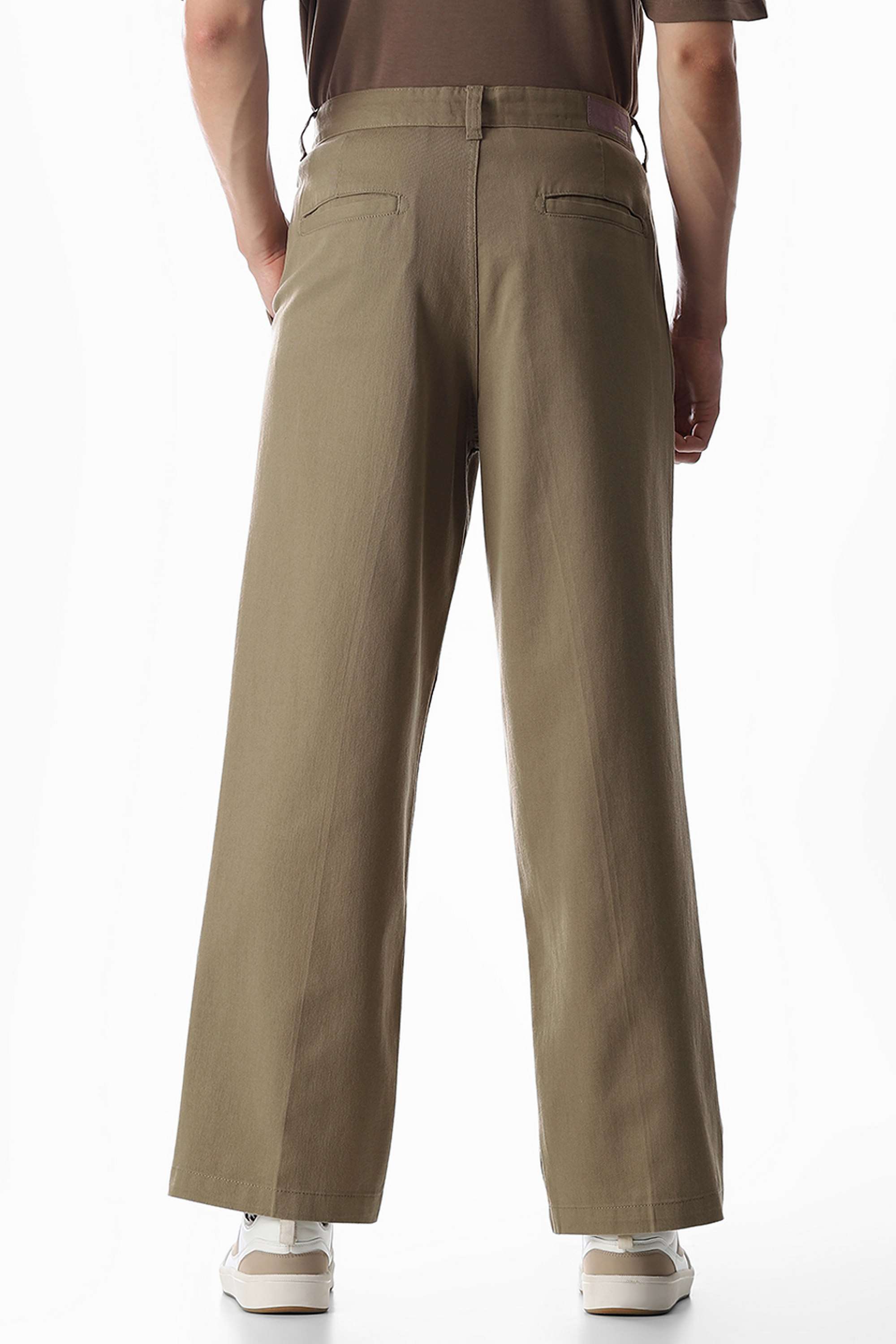 Solid-Cotton-Regular-Fit-Men-s-Trousers