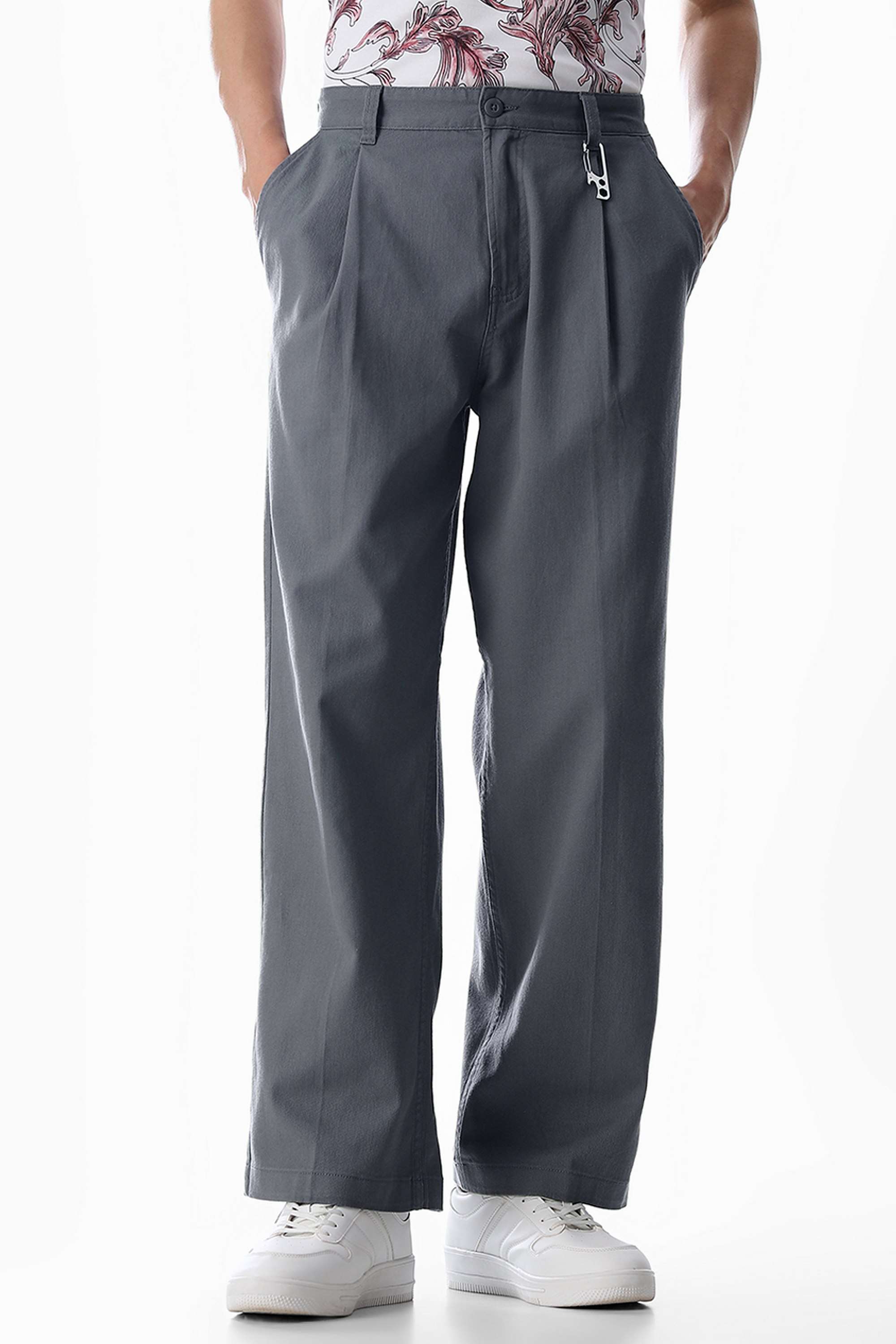 Solid-Cotton-Regular-Fit-Men-s-Trousers