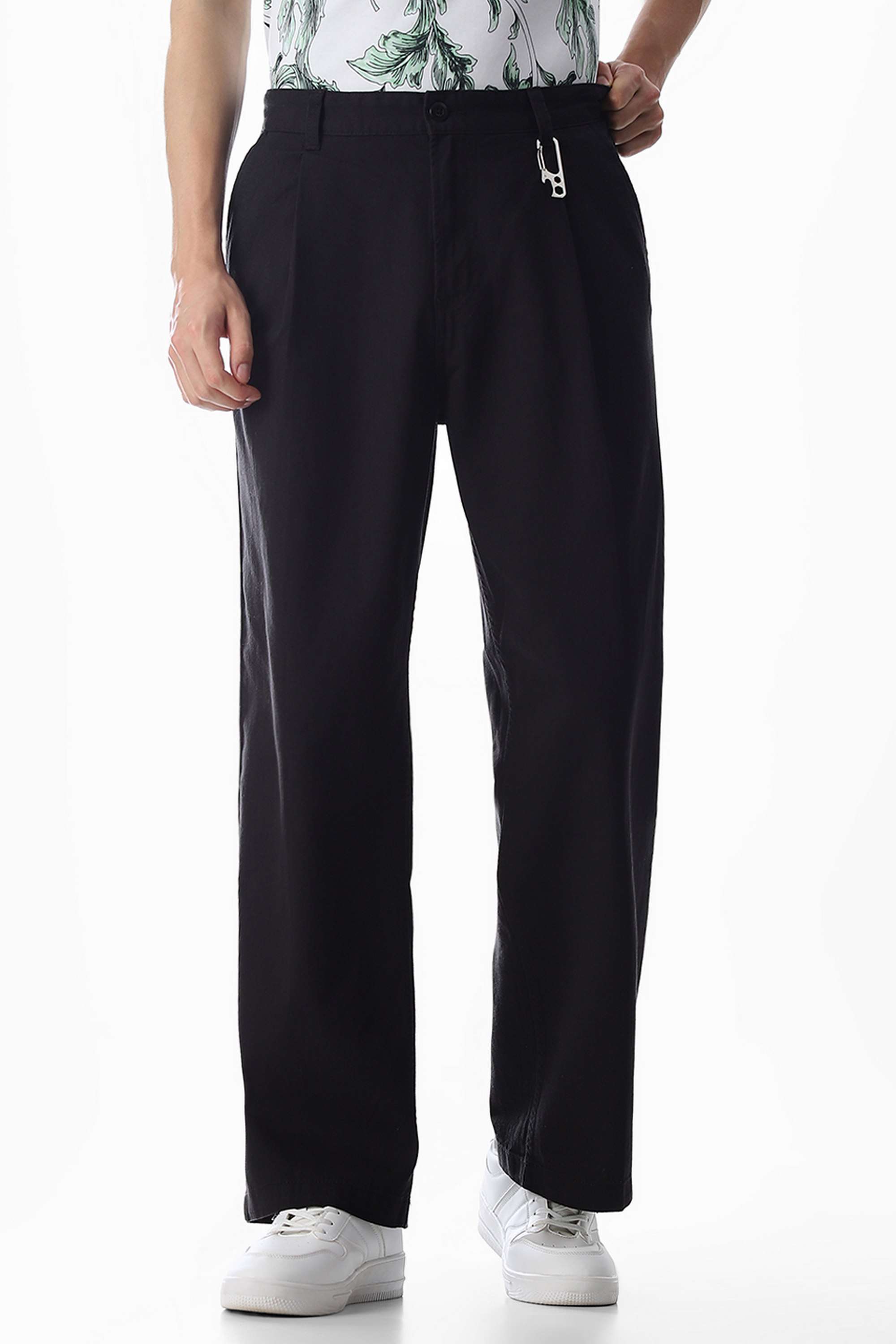 Solid-Cotton-Regular-Fit-Men-s-Trousers