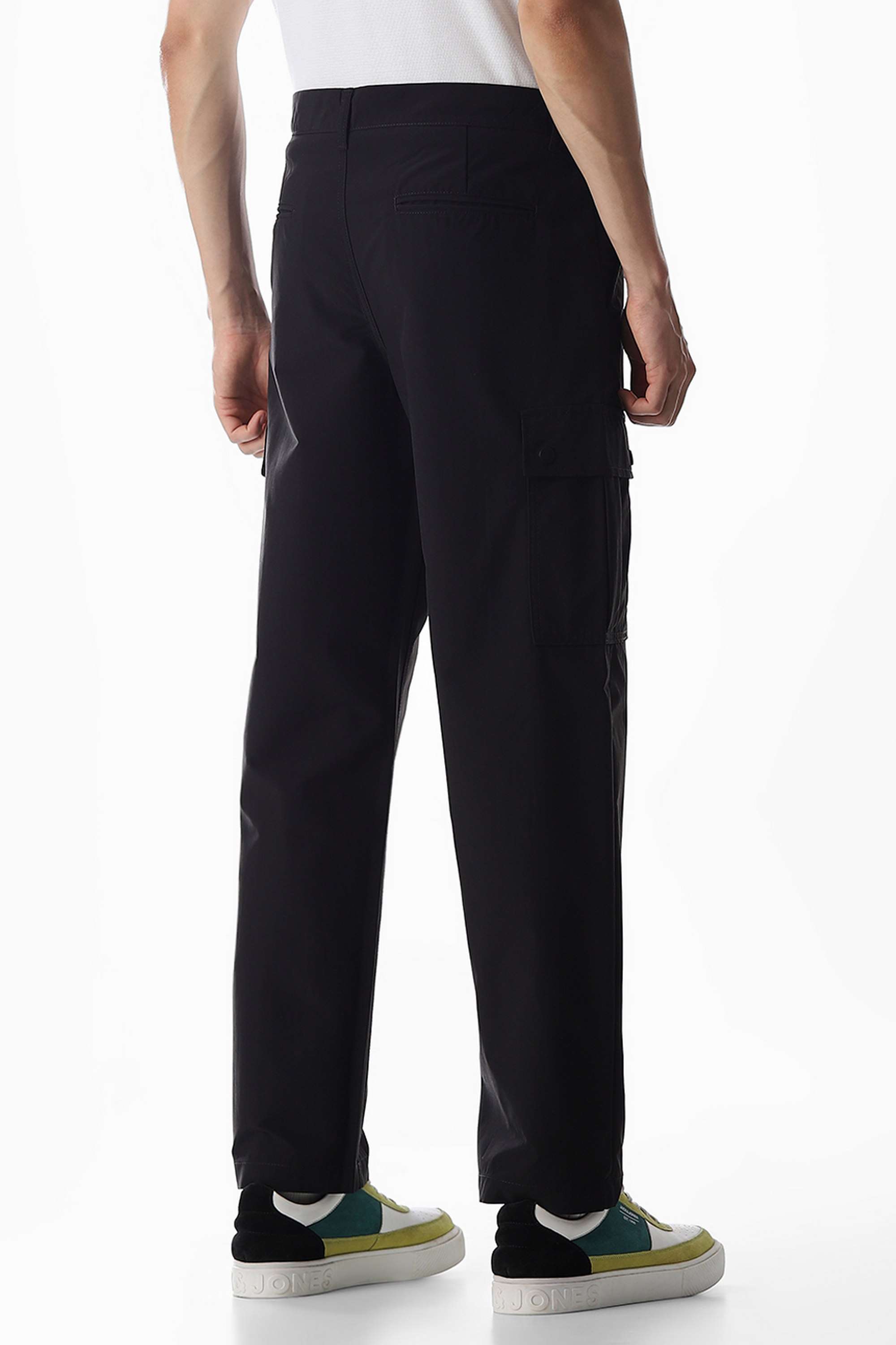 Solid-Polyester-Slim-Fit-Men-s-Trousers
