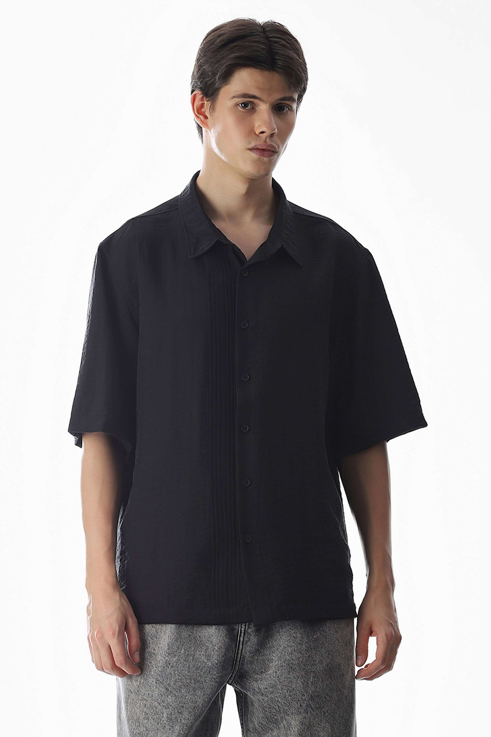Solid-Viscose-Men-s-Shirt