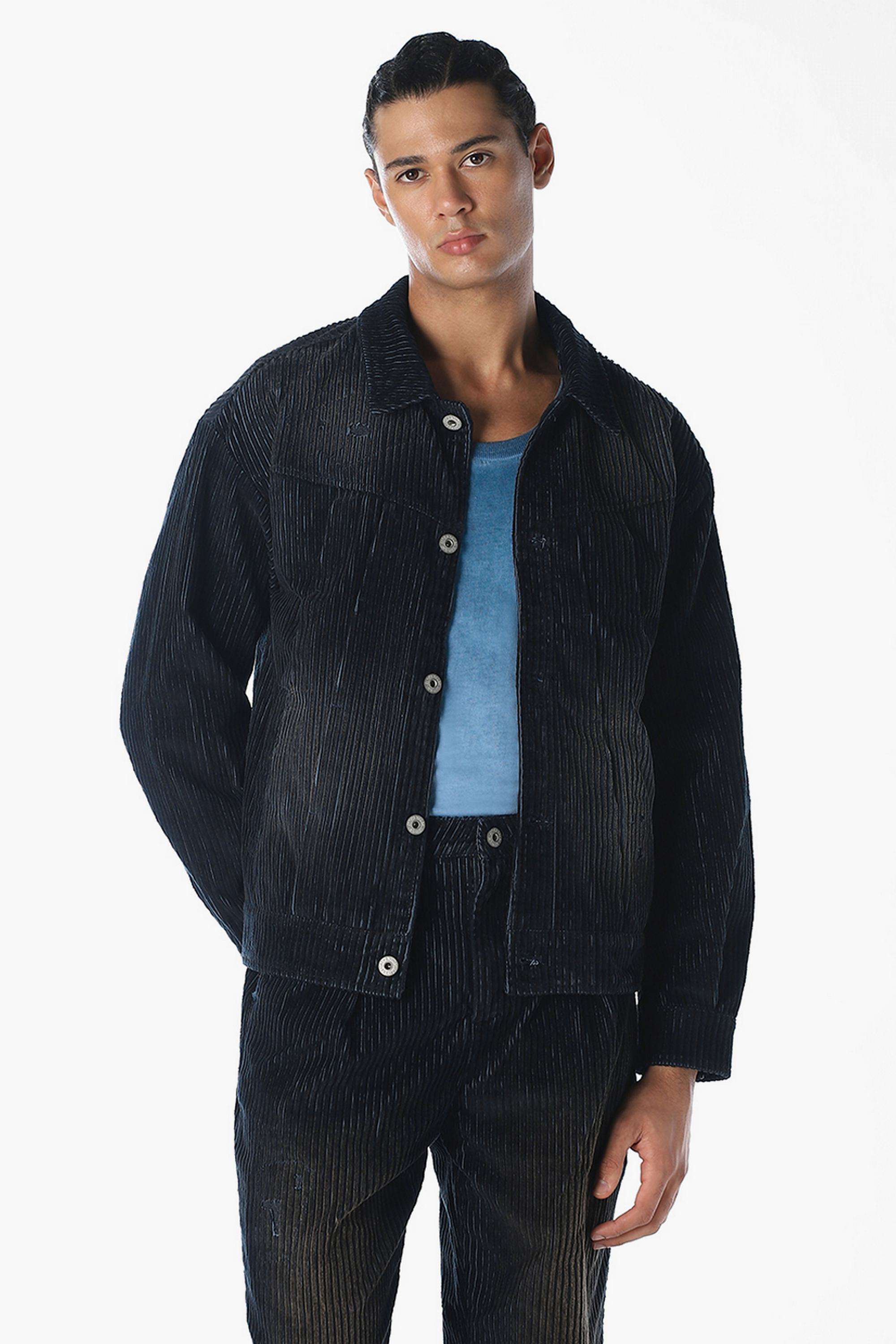 Cotton-Snap-Button-Regular-Fit-Men-s-Casual-Wear-Jacket