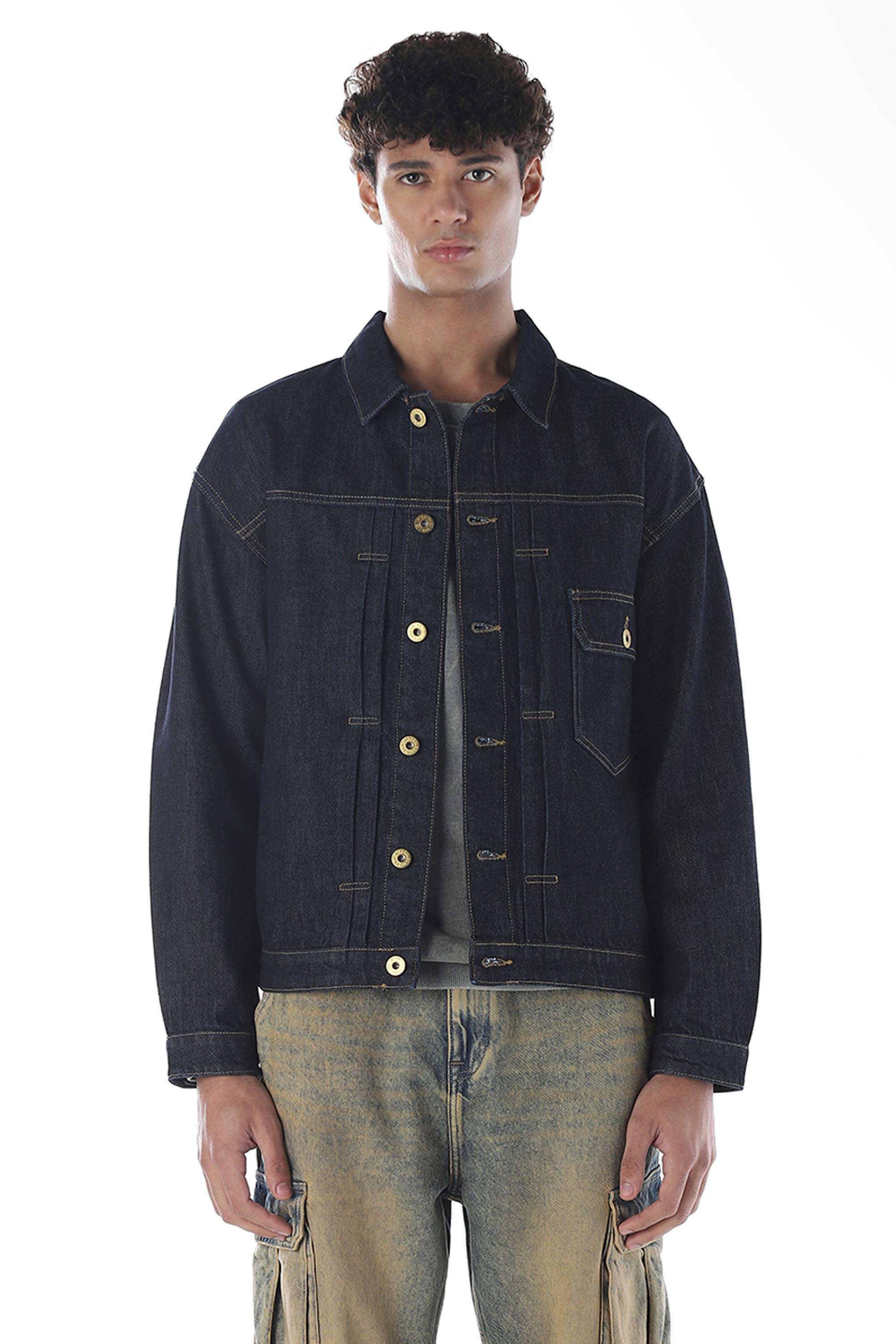 Solid-Cotton-Regular-Fit-Men-s-Jacket