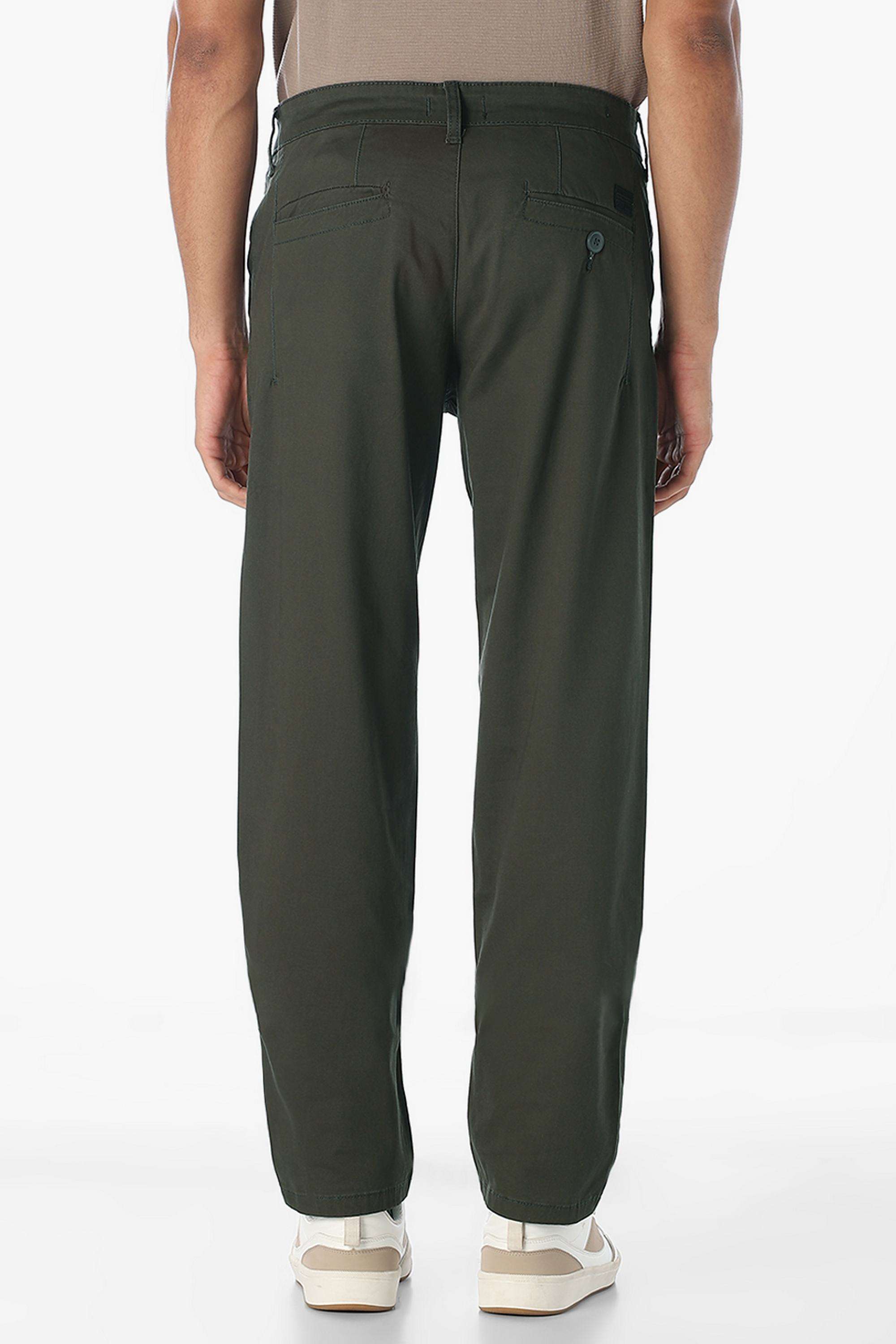 Solid-Cotton-Regular-Fit-Men-s-Trousers