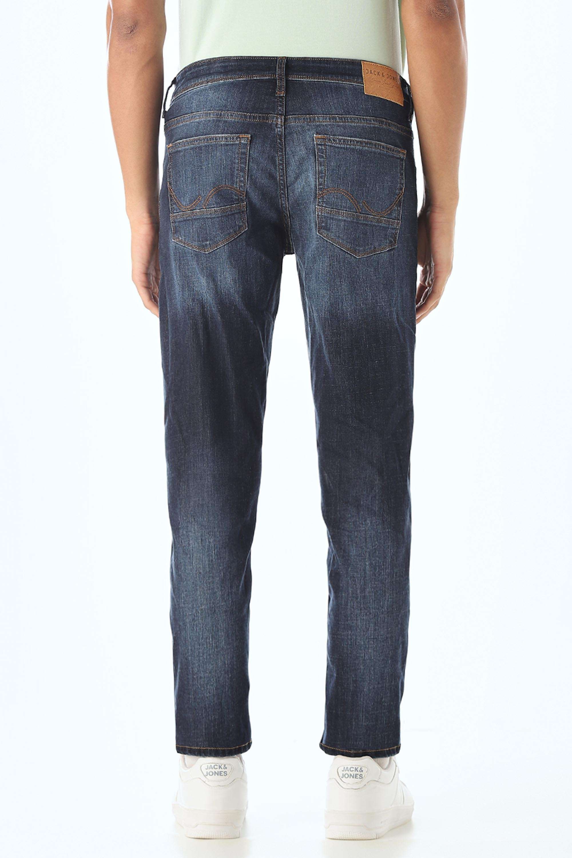 Solid-Cotton-Slim-Fit-Men-s-Jeans