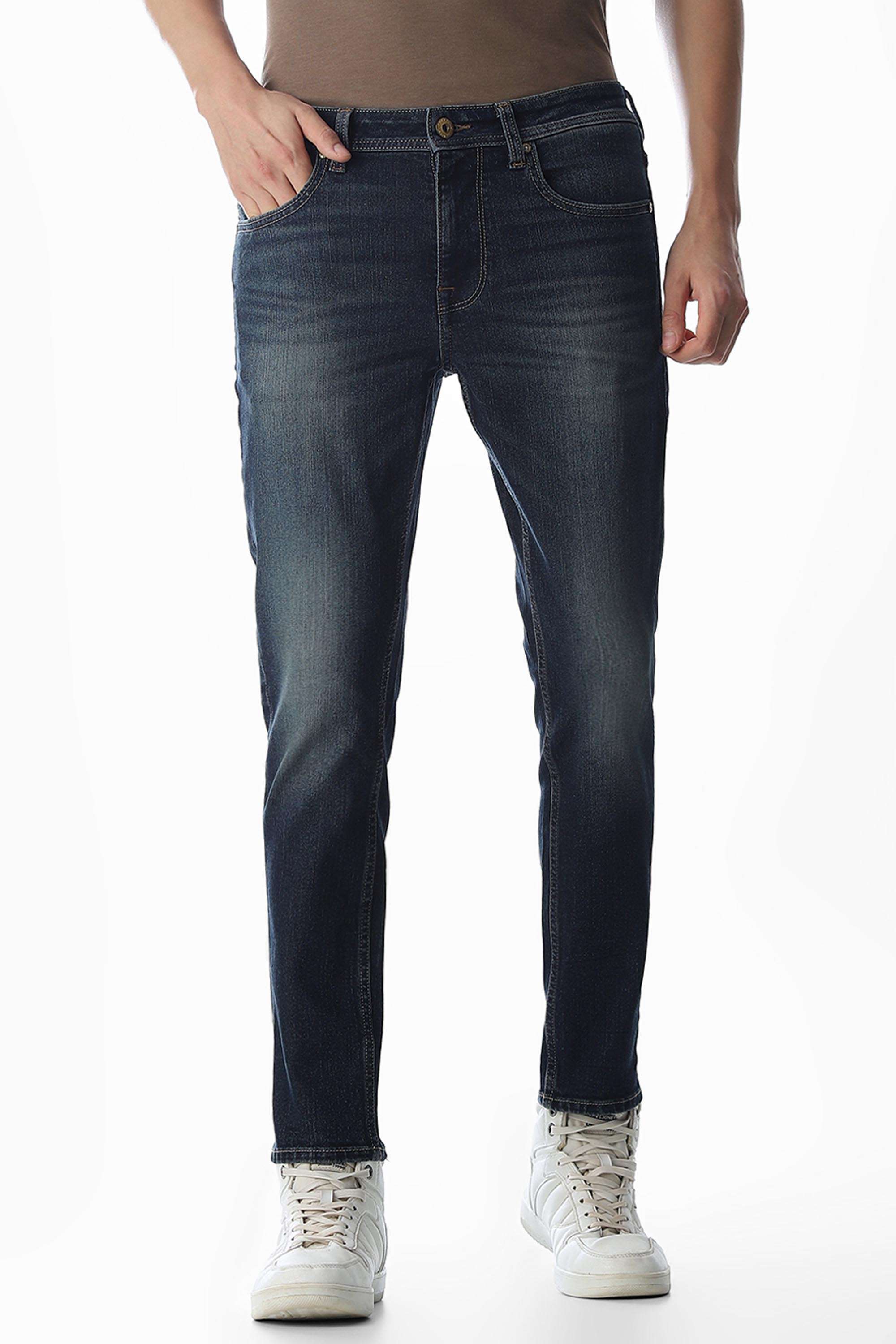Solid-Cotton-Tapered-Fit-Men-s-Jeans