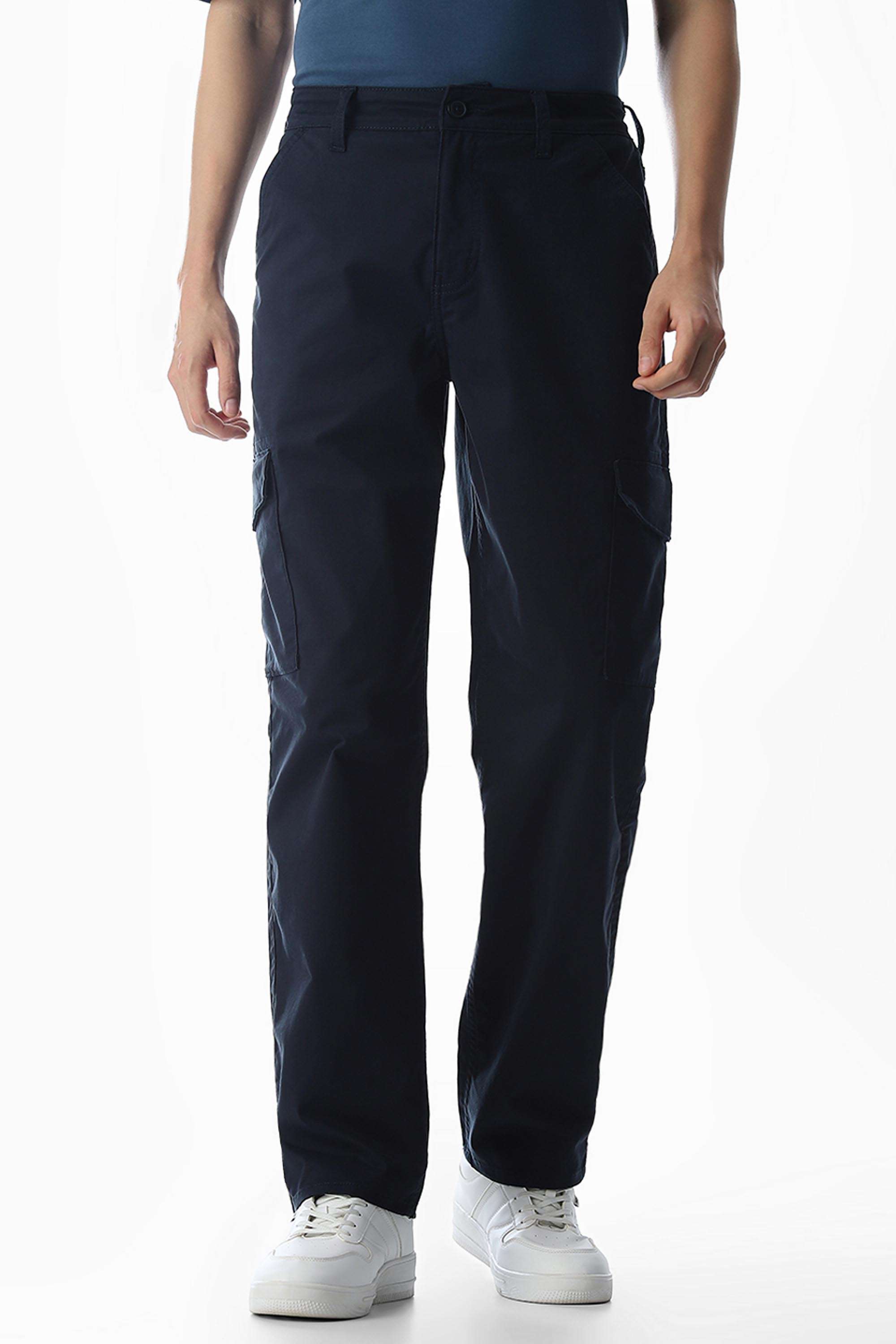 Solid-Cotton-Regular-Fit-Men-s-Casual-Trousers