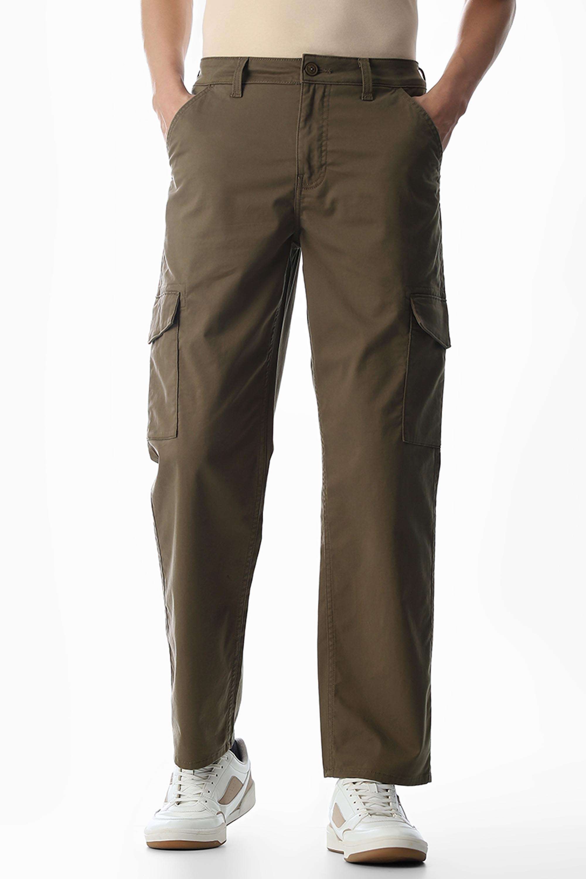 Solid-Cotton-Regular-Fit-Men-s-Casual-Trousers