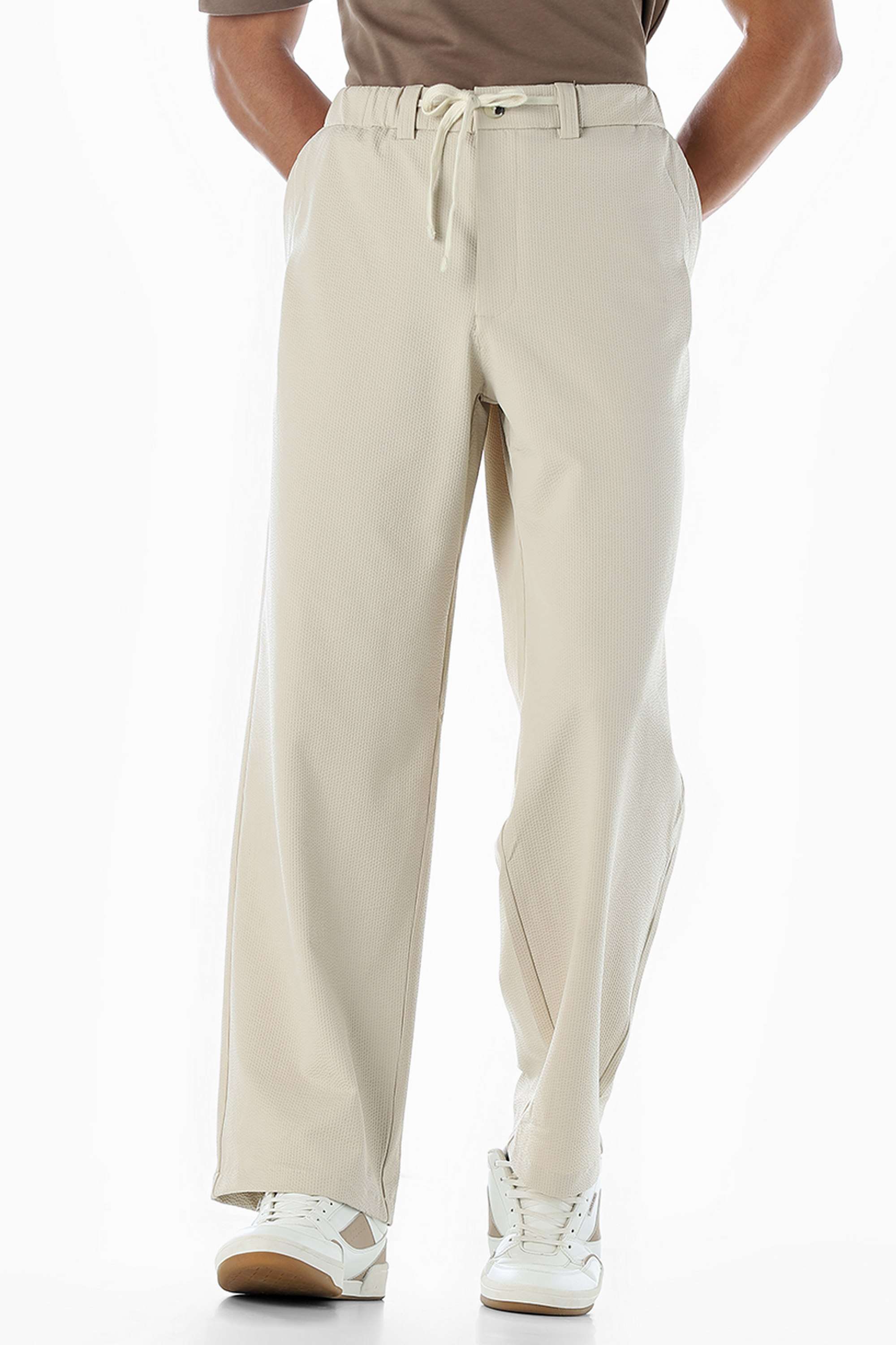 Textured-Regular-Fit-Polyester-Men-s-Casual-Wear-Trousers