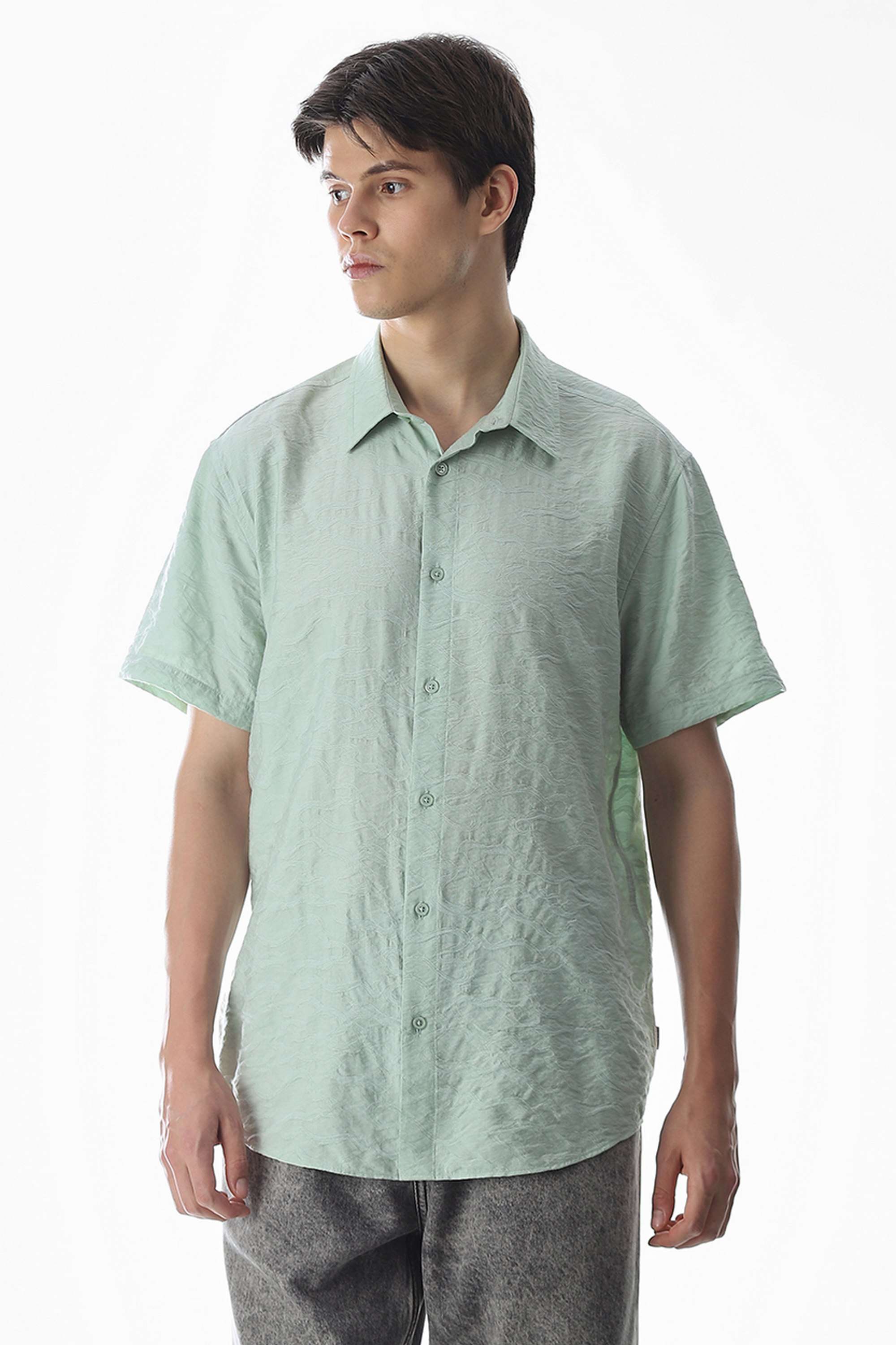 Solid-Viscose-Regular-Fit-Men-s-Shirt