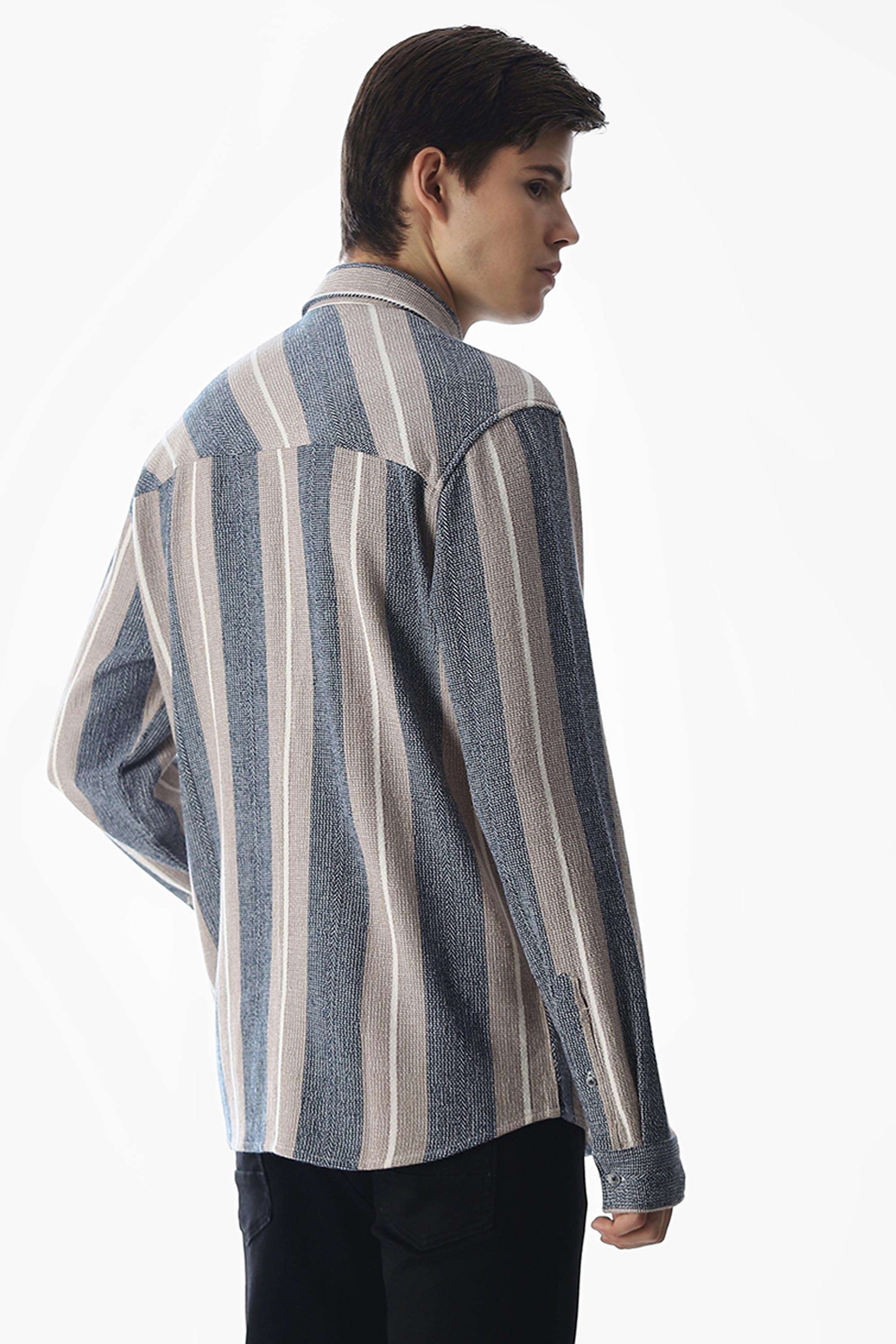 Stripes-Cotton-Regular-Fit-Men-s-Casual-Shirt