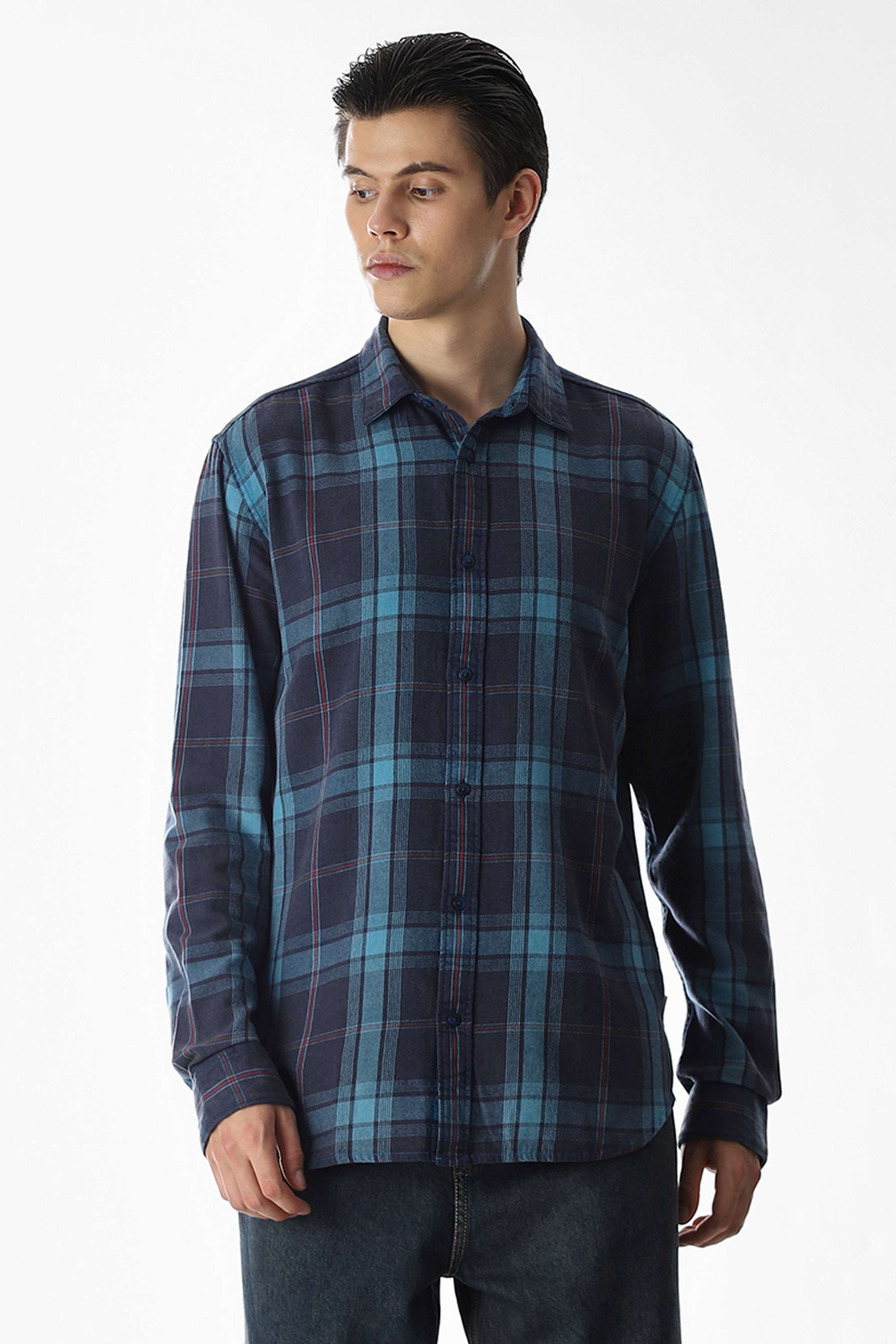 Checks-Cotton-Men-s-Casual-Wear-Shirt