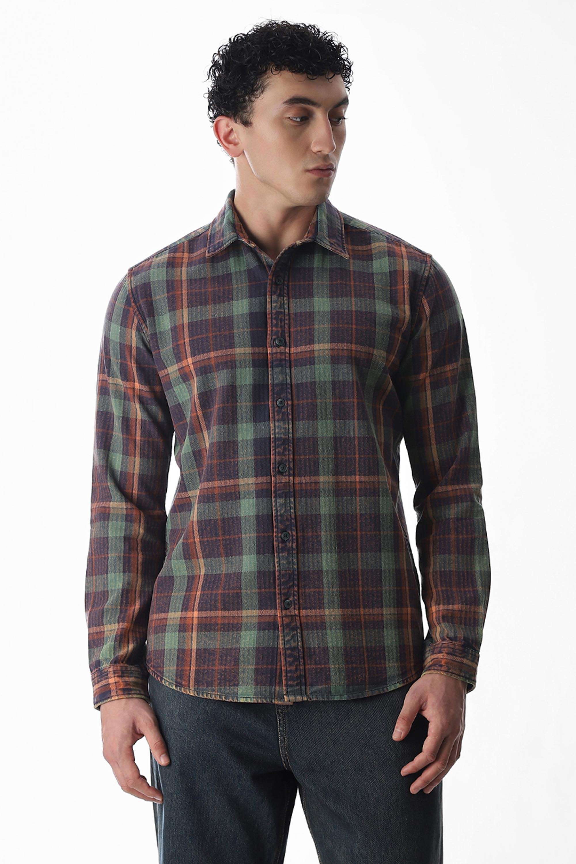 Checks-Cotton-Regular-Fit-Men-s-Casual-Shirt