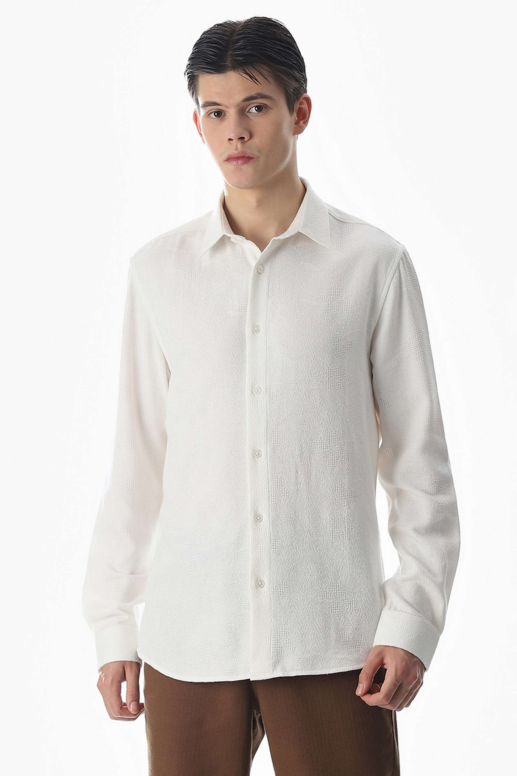 Solid-Cotton-Slim-Fit-Men-s-Shirt
