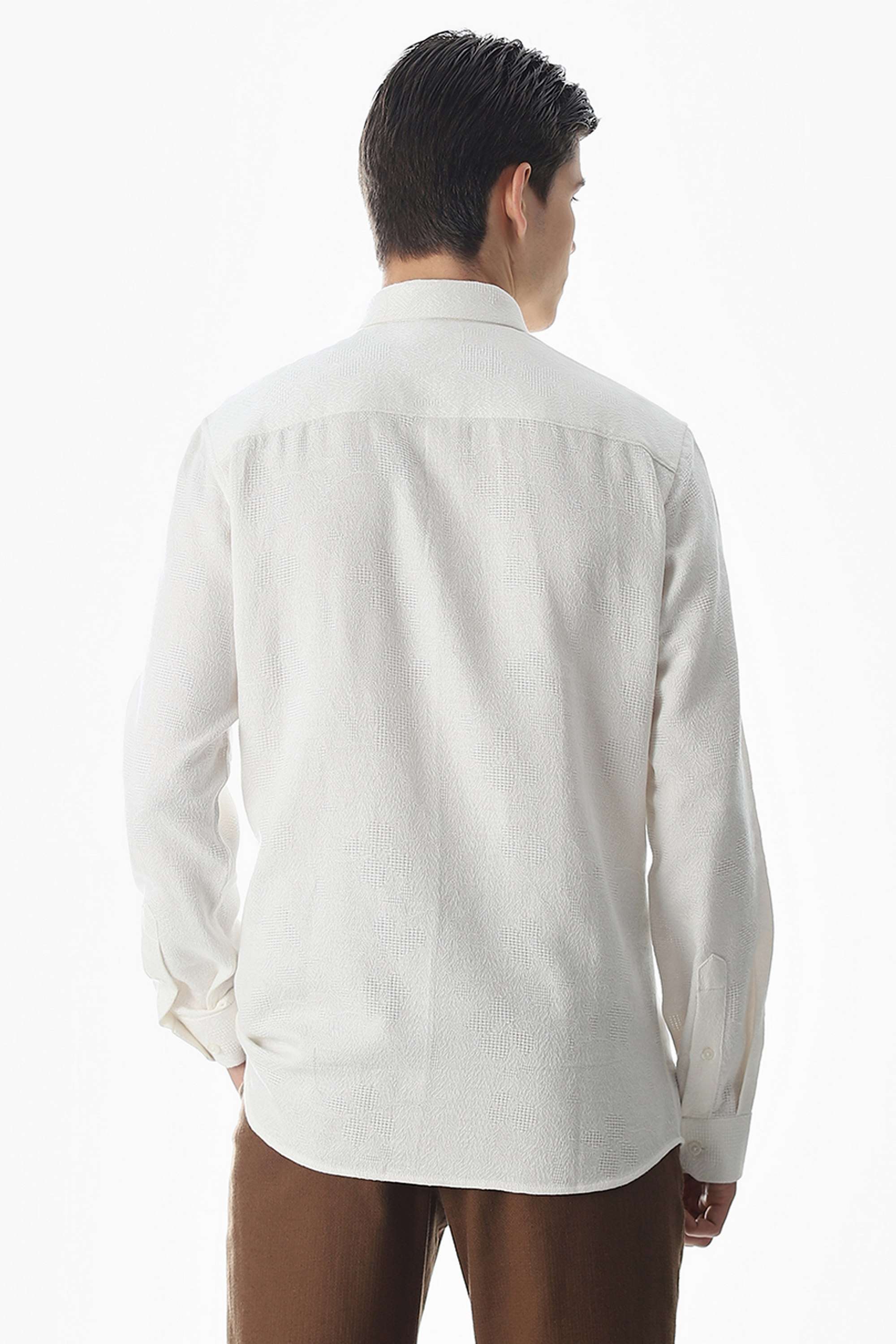 Solid-Cotton-Slim-Fit-Men-s-Shirt