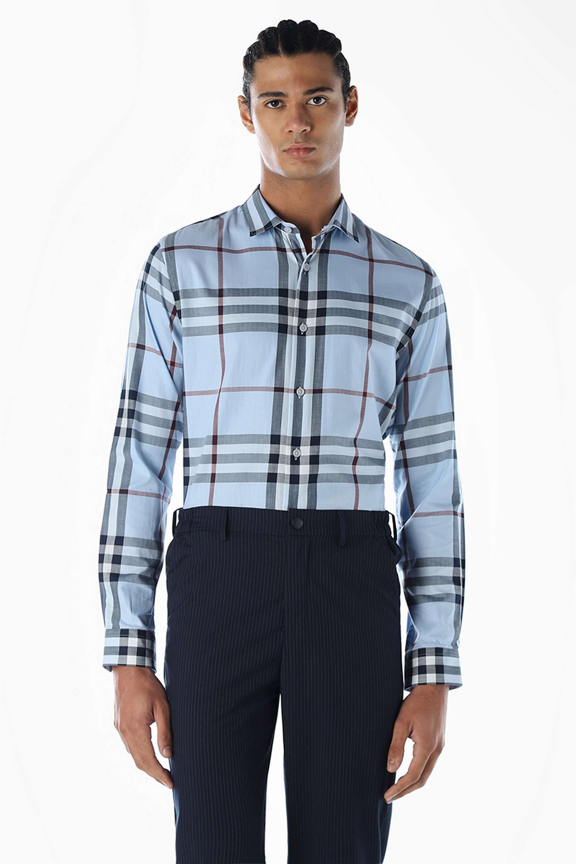 Checks-Cotton-Slim-Fit-Men-Formal-Wear-Shirt
