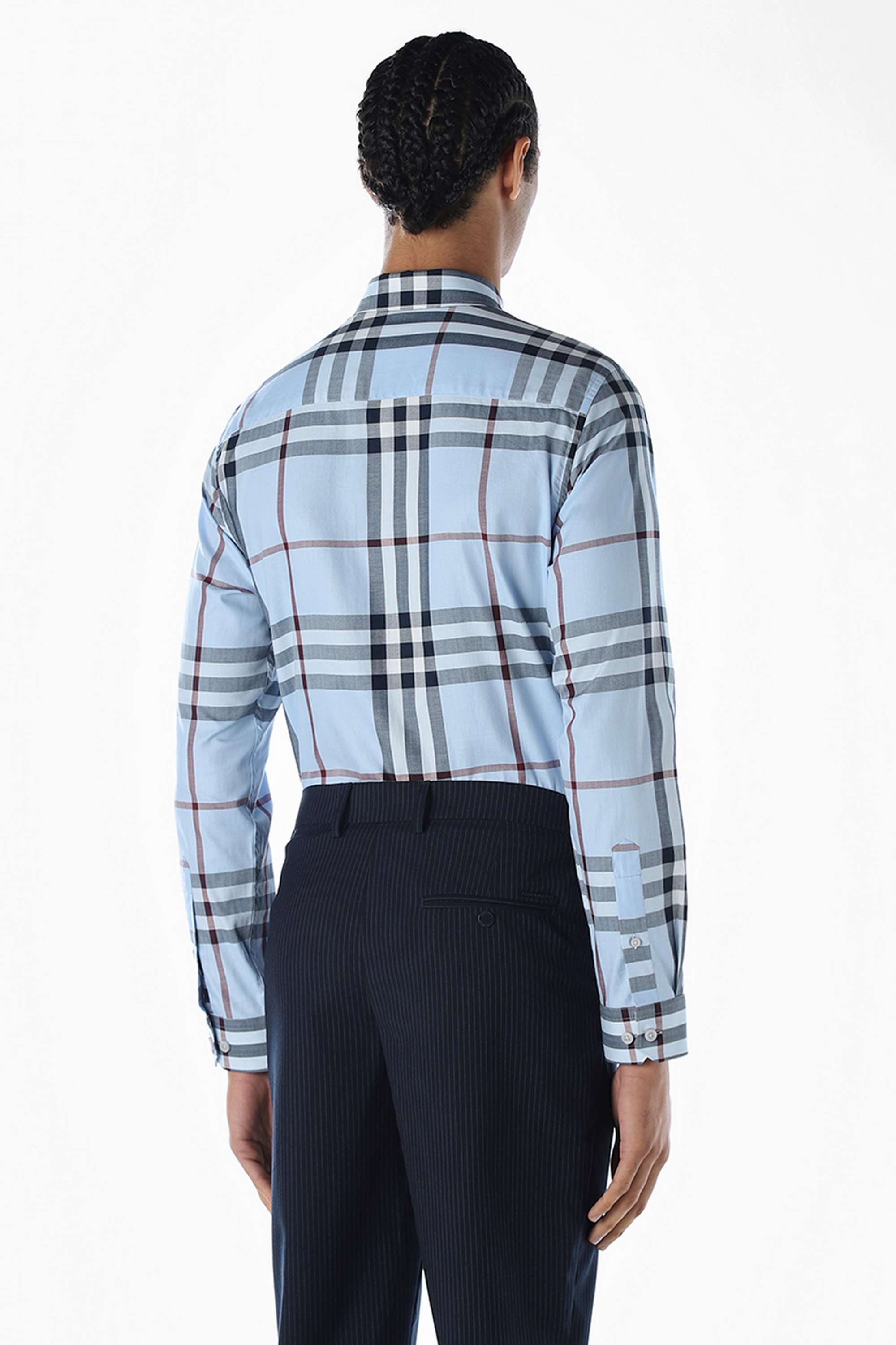Checks-Cotton-Slim-Fit-Men-Formal-Wear-Shirt