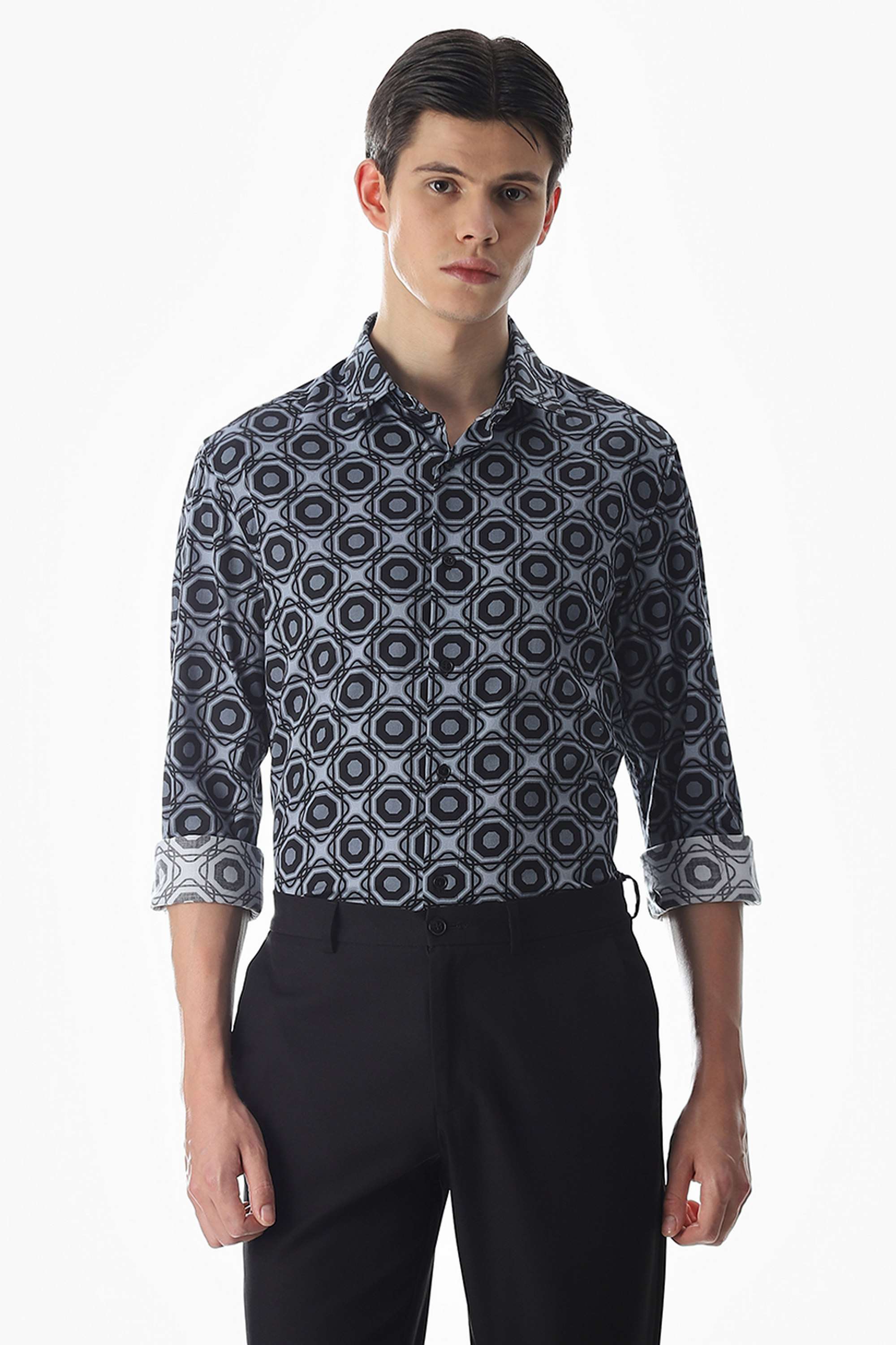 Printed-Cotton-Slim-Fit-Men-Formal-Wear-Shirt