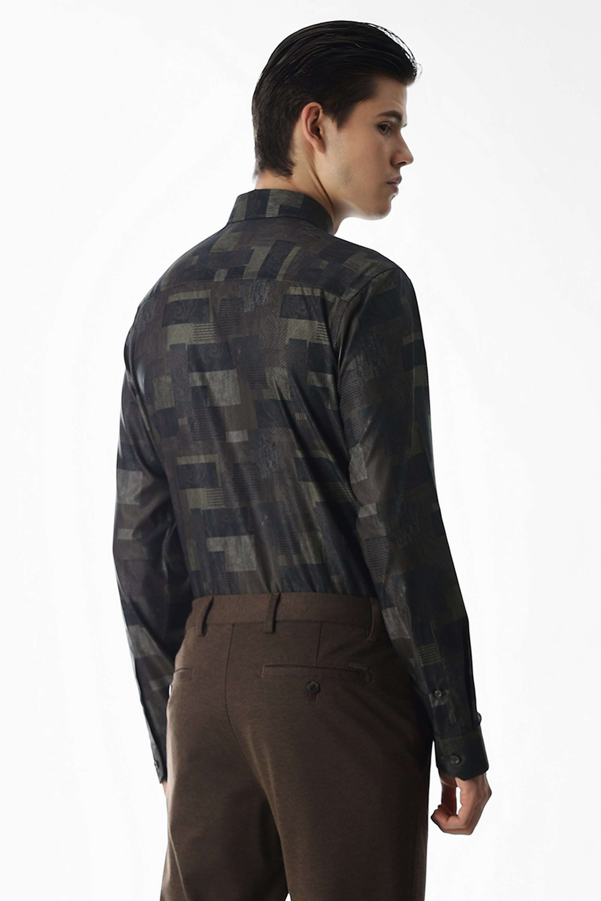 Printed-Polyester-Slim-Fit-Men-Formal-Wear-Shirt