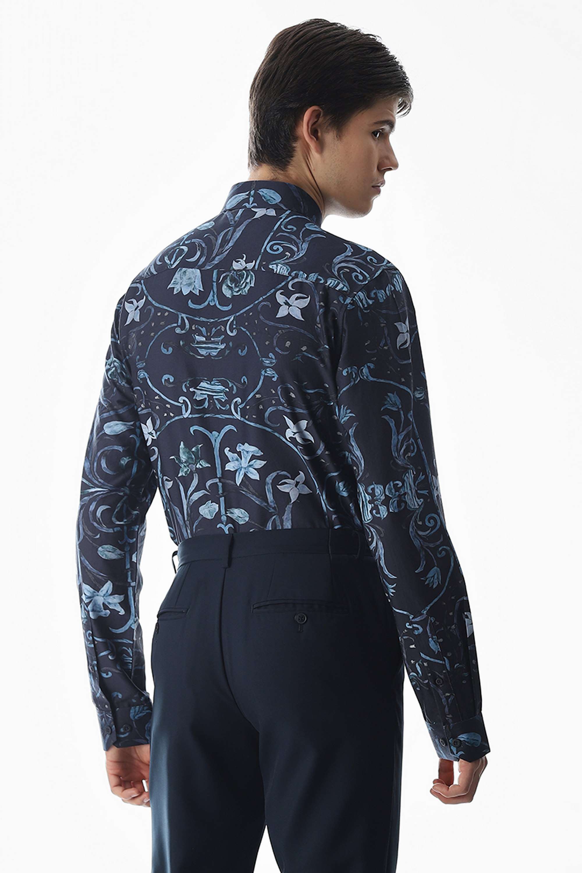 Printed-Cotton-Slim-Fit-Men-Formal-Wear-Shirt