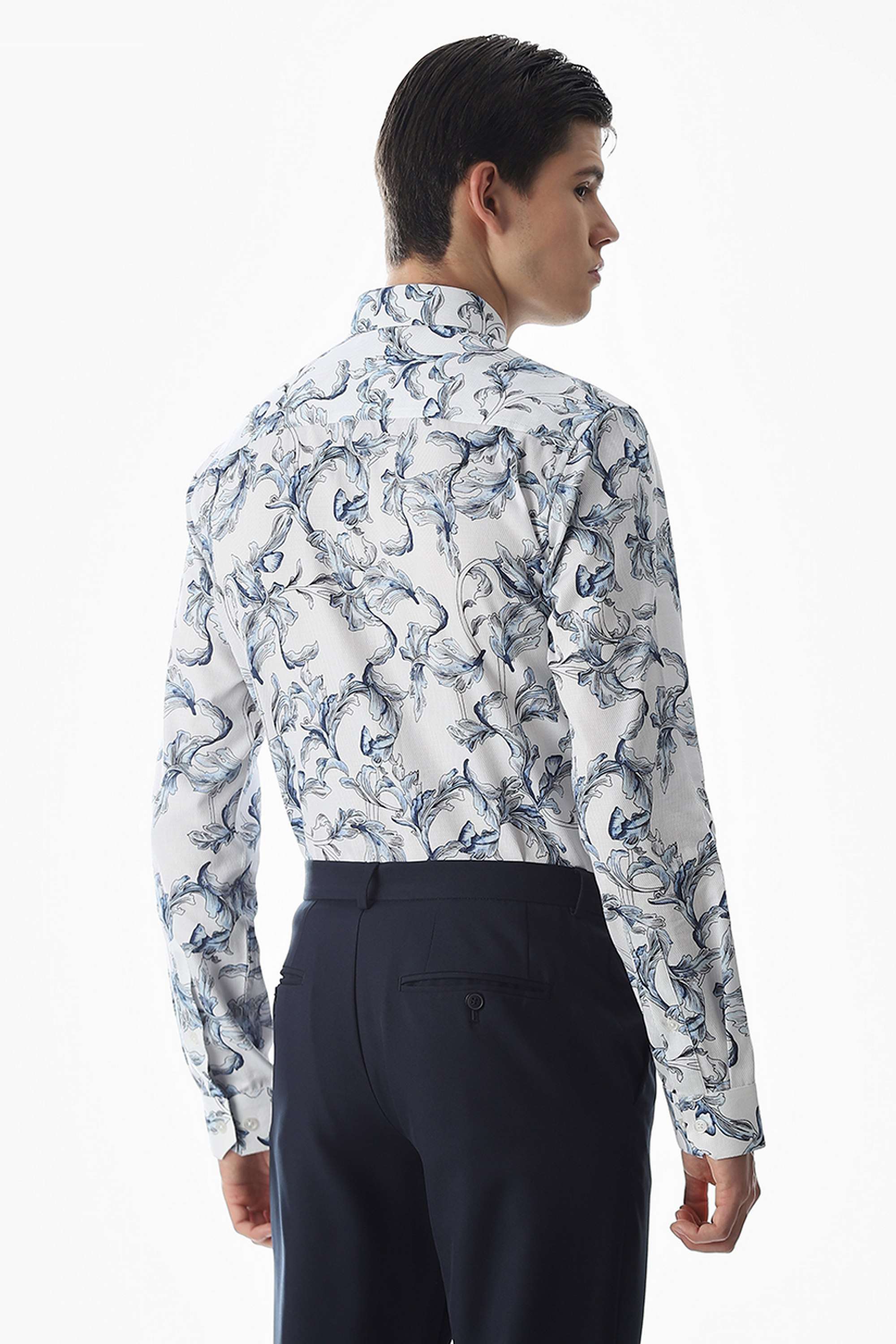 Printed-Cotton-Slim-Fit-Men-Formal-Wear-Shirt