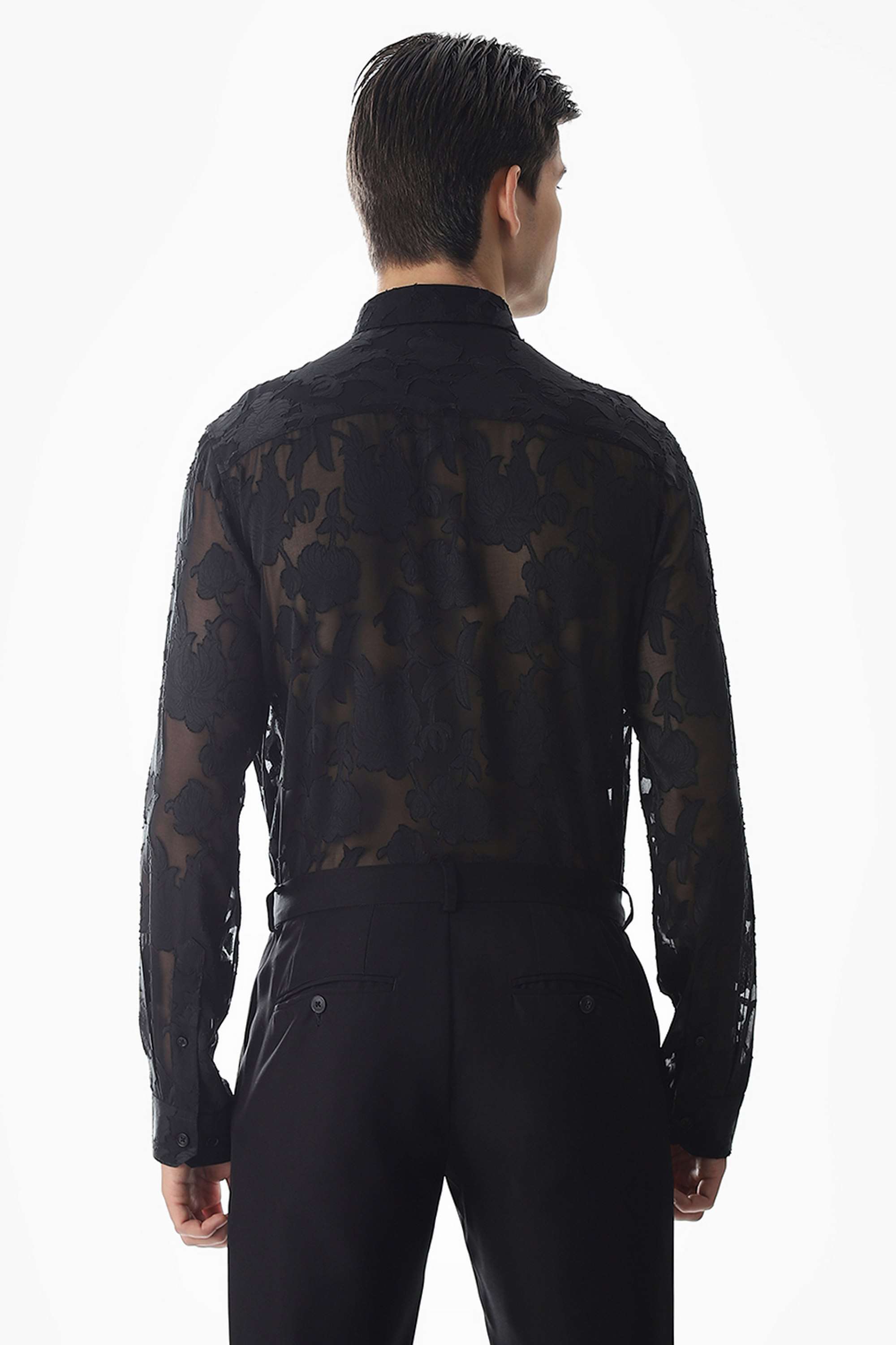 Textured-Polyester-Slim-Fit-Men-s-Shirt