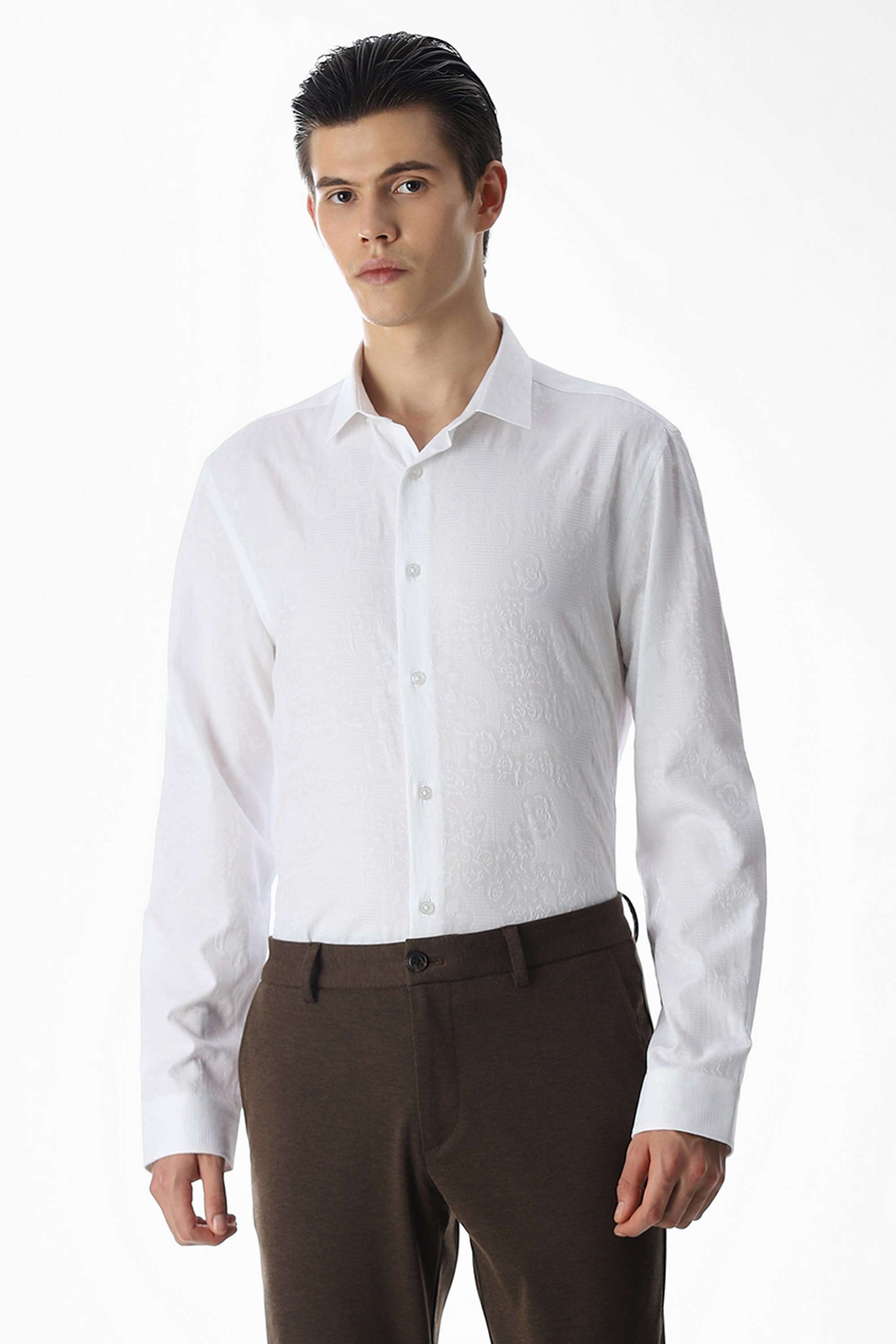 Solid-Cotton-Men-s-Casual-Wear-Shirt