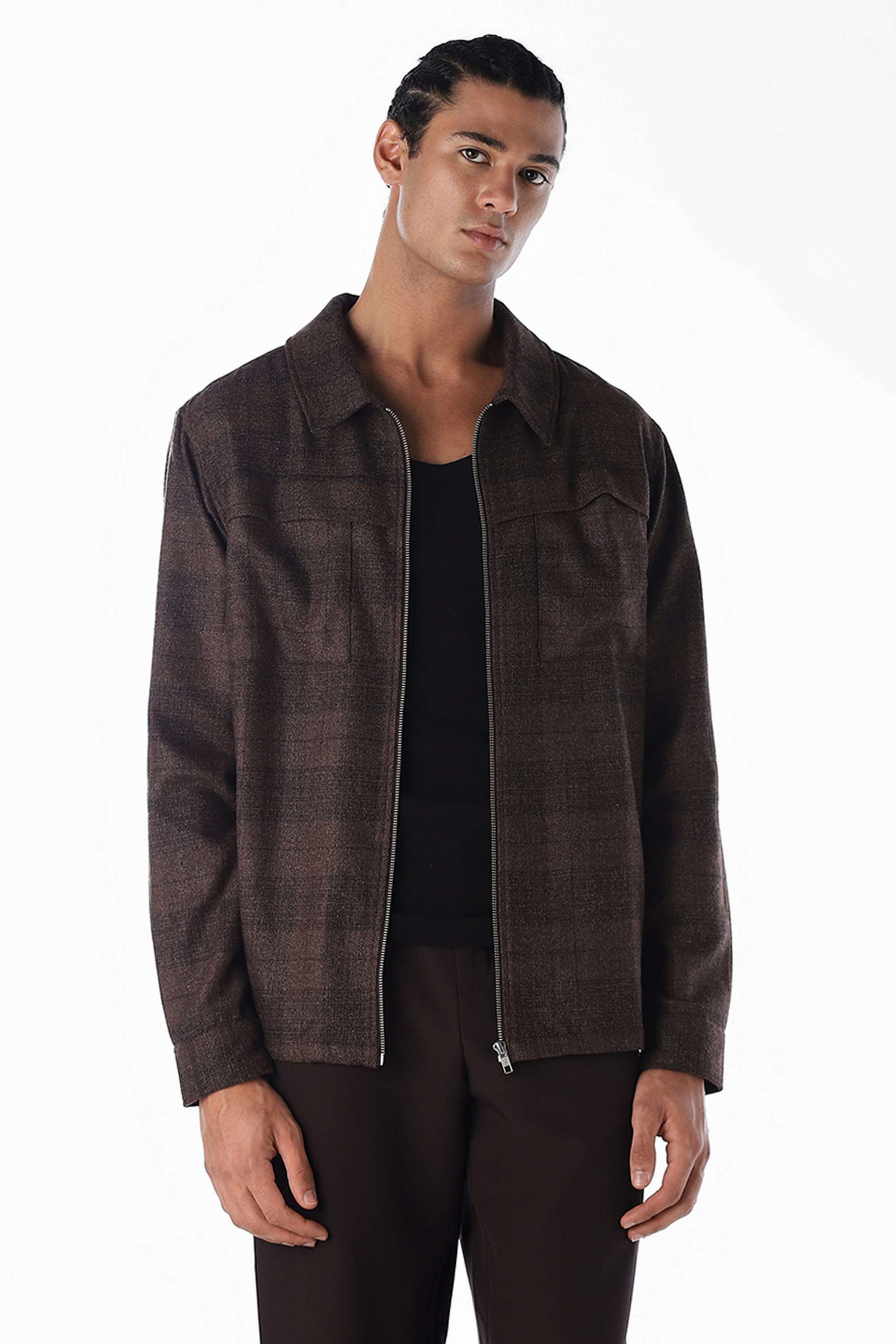 Cotton-Zipper-Oversized-Fit-Men-Casual-Wear-Shacket