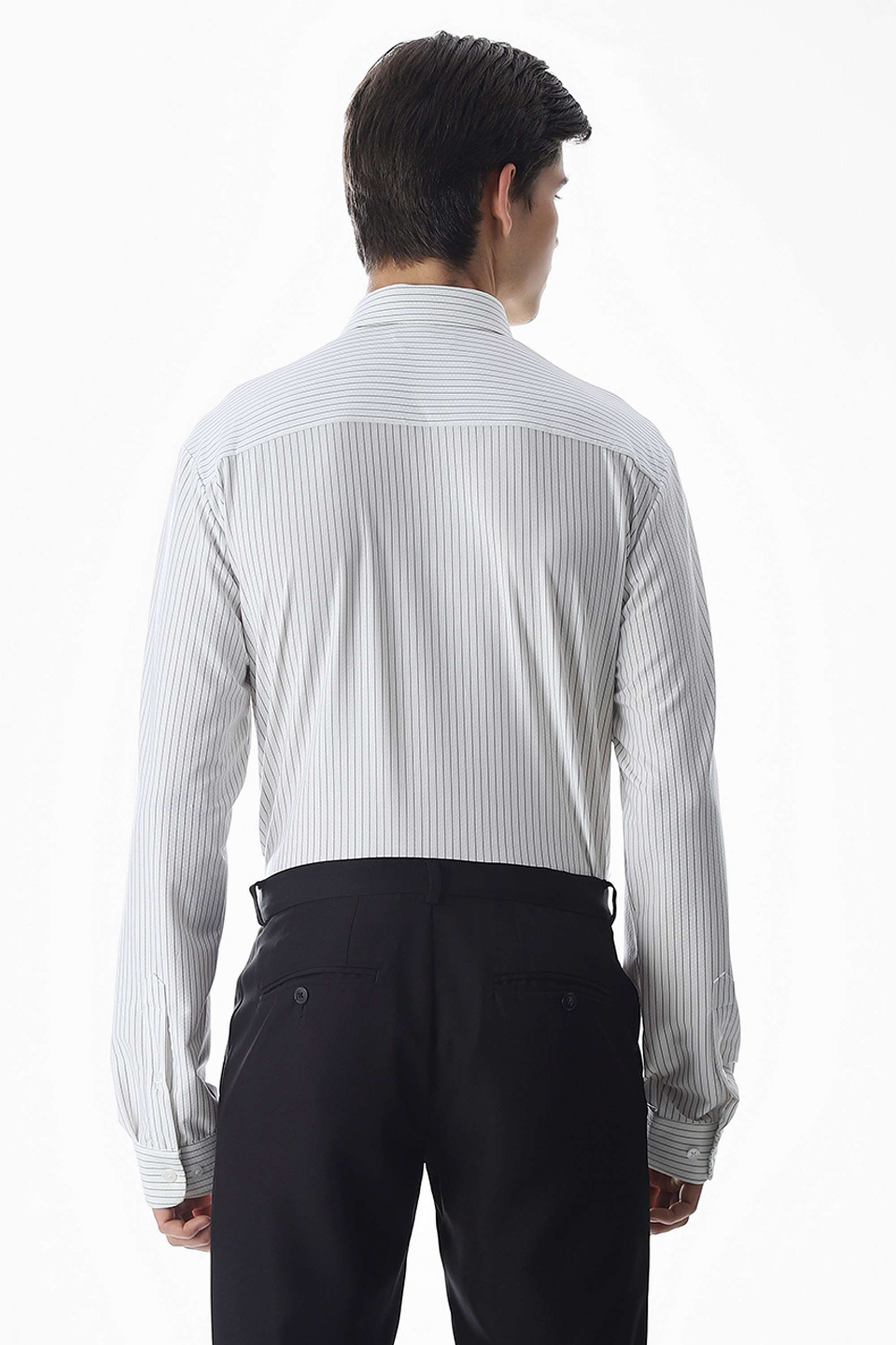 Stripes-Nylon-Slim-Fit-Men-s-Shirt