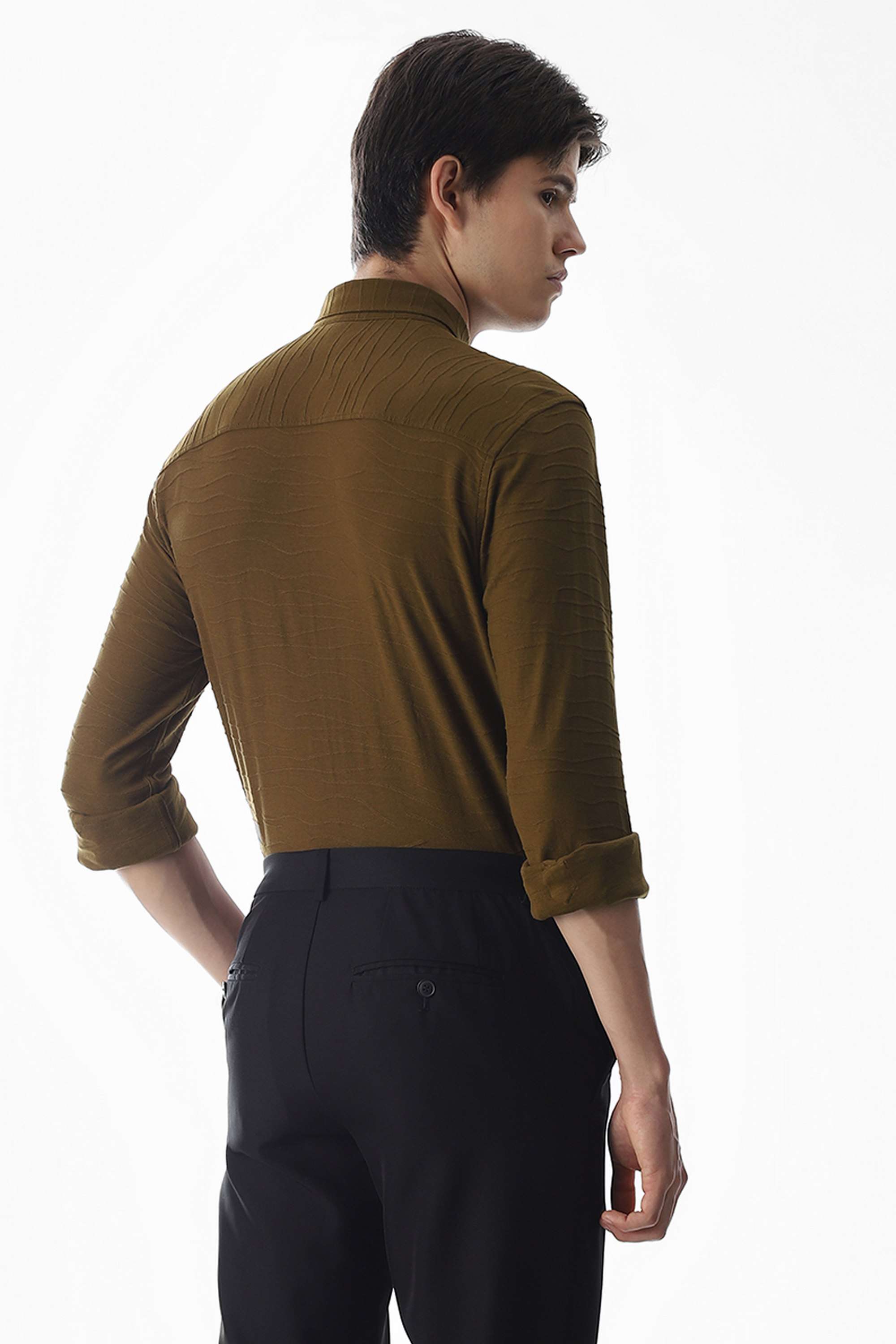 Solid-Cotton-Slim-Fit-Men-s-Shirt