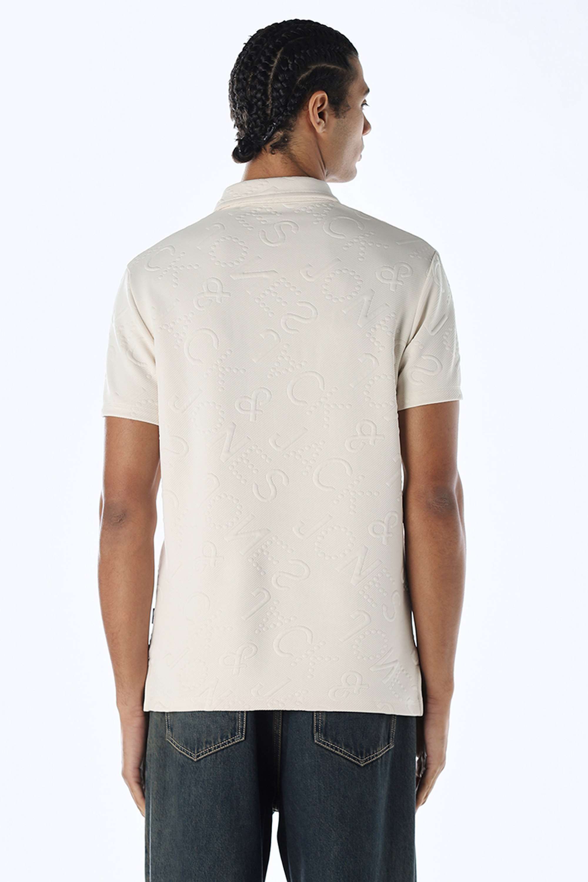 Textured-Polyester-Regular-Fit-Men-s-T-Shirt