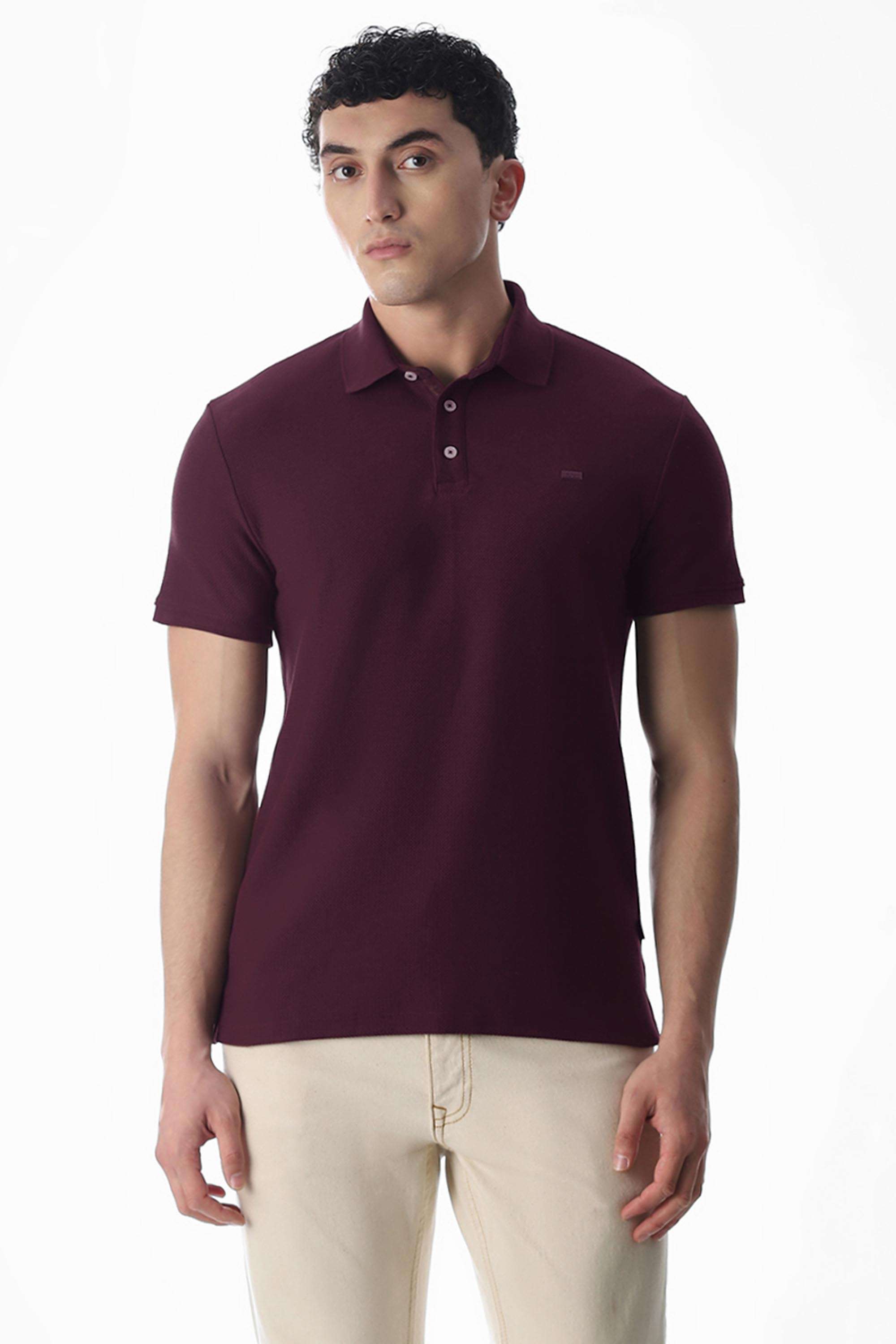 Solid-Cotton-Polo-Men-s-T-Shirt