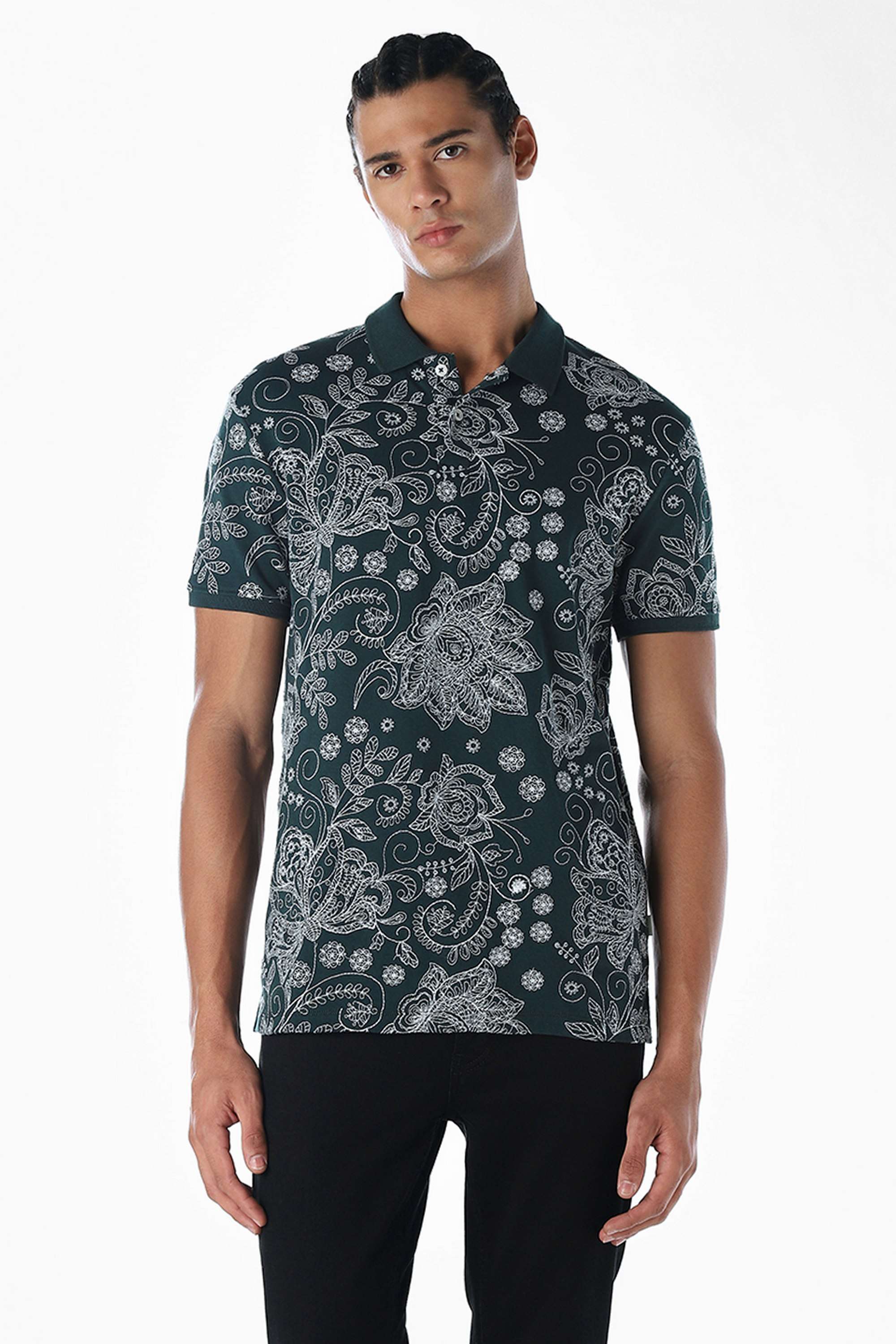 Printed-Cotton-Regular-Fit-Men-Polo-T-Shirt