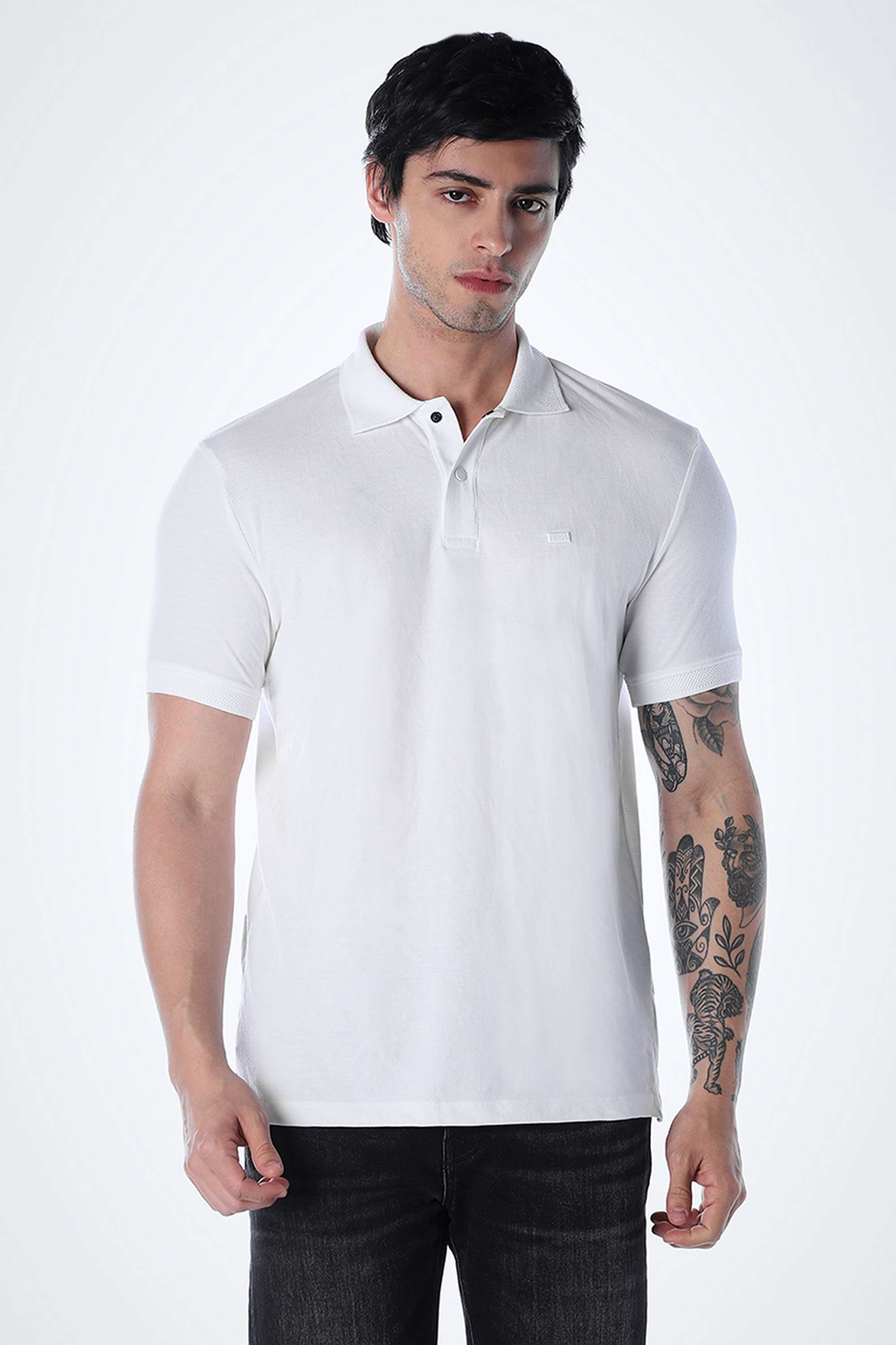 Solid-Cotton-Regular-Fit-Men-Polo-T-Shirt