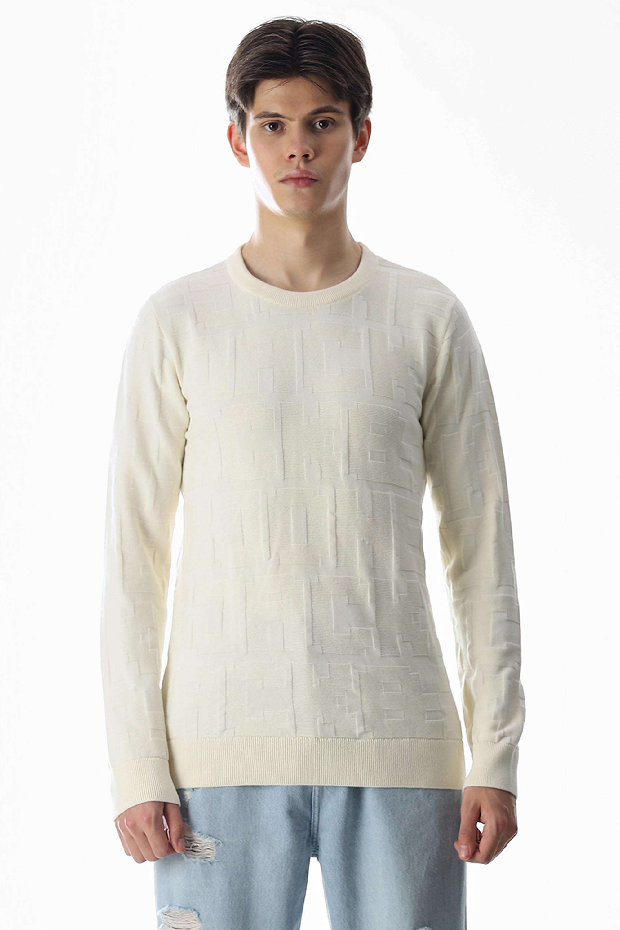 Textured-Cotton-Regular-Fit-Men-s-T-Shirt