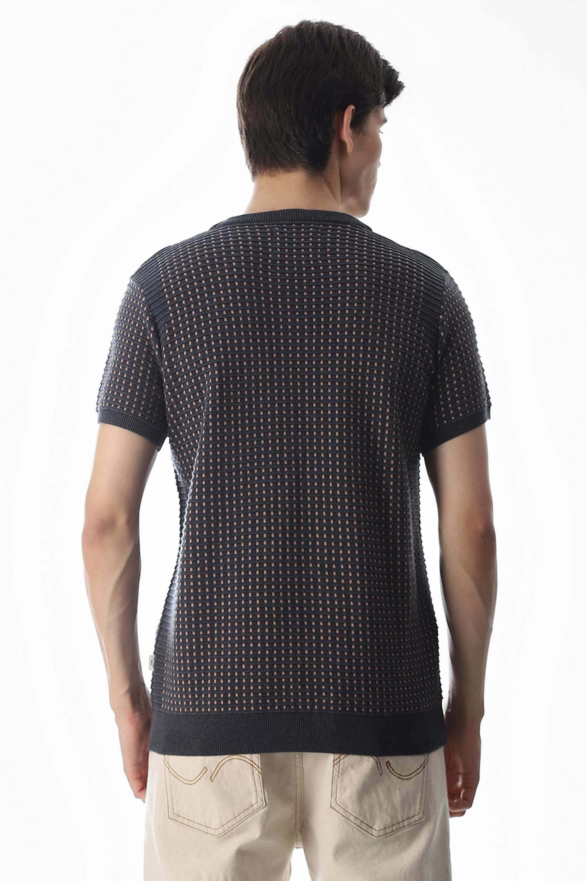 Textured-Cotton-Regular-Fit-Men-s-T-Shirt
